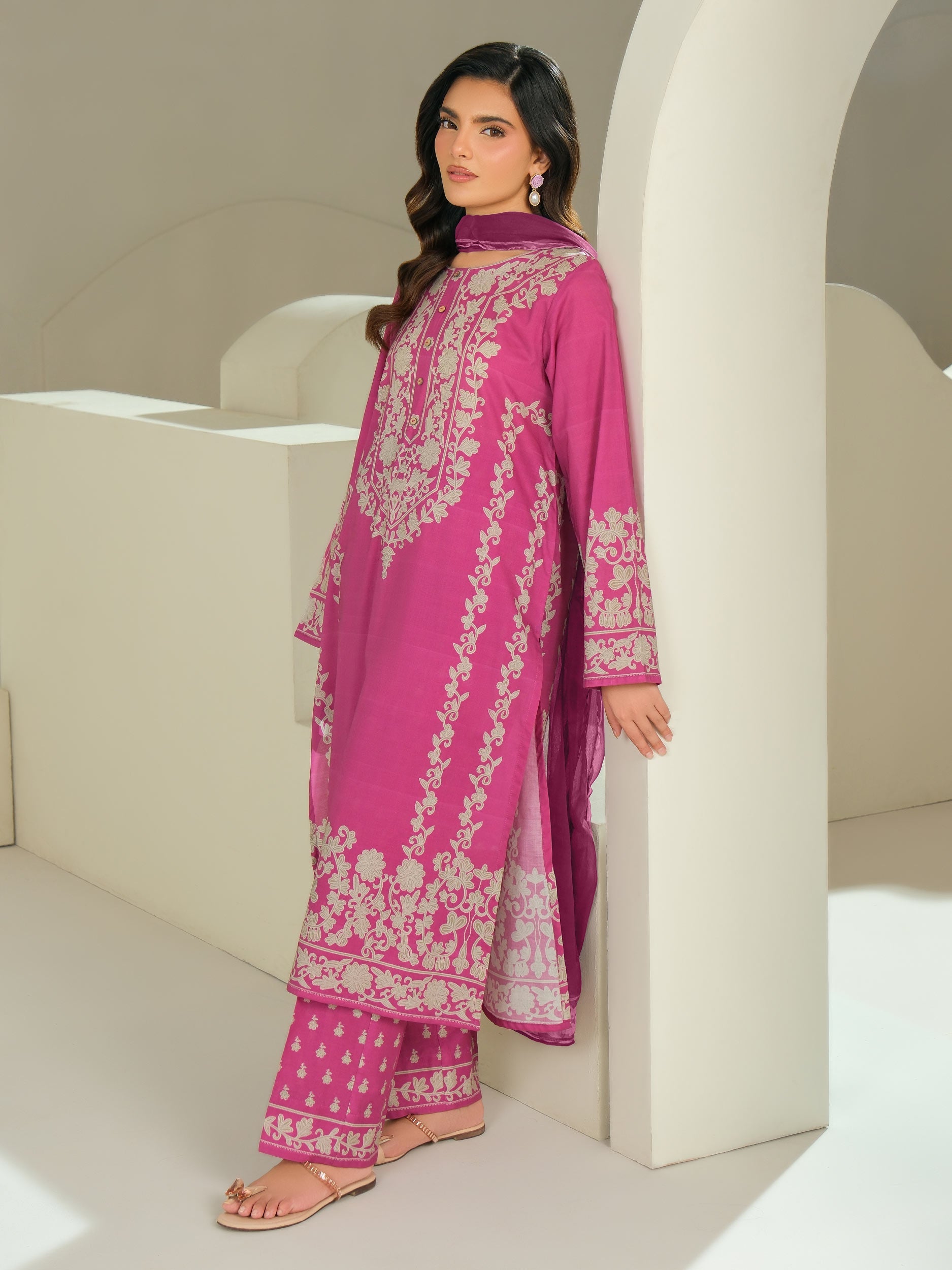 Lime Light | 3 Piece Lawn Suit-Printed (Unstitched) | U4388SU-3PC-489