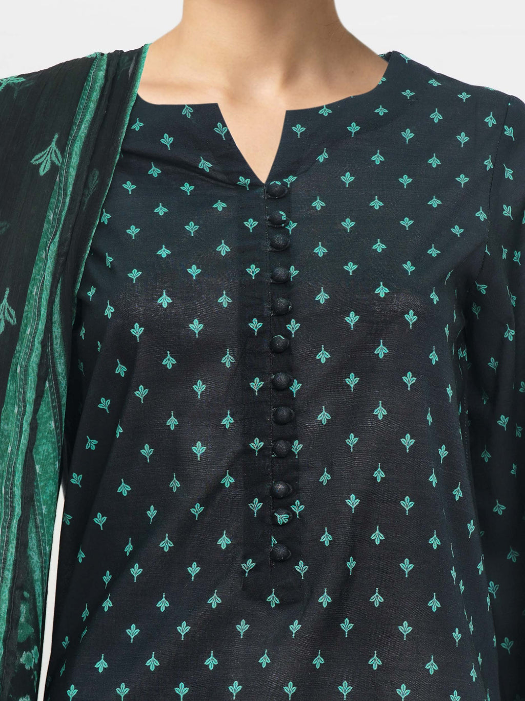Lime Light | 3 Piece Lawn Suit (Unstitched) | U4391SU-3PC-034