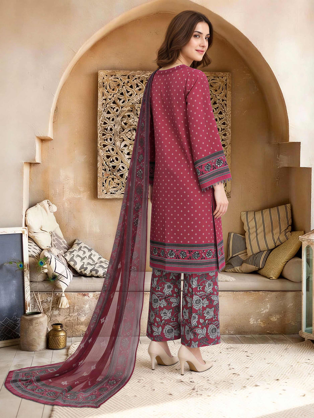 Lime Light | 3 Piece Lawn Suit (Unstitched) | U4391SU-3PC-565