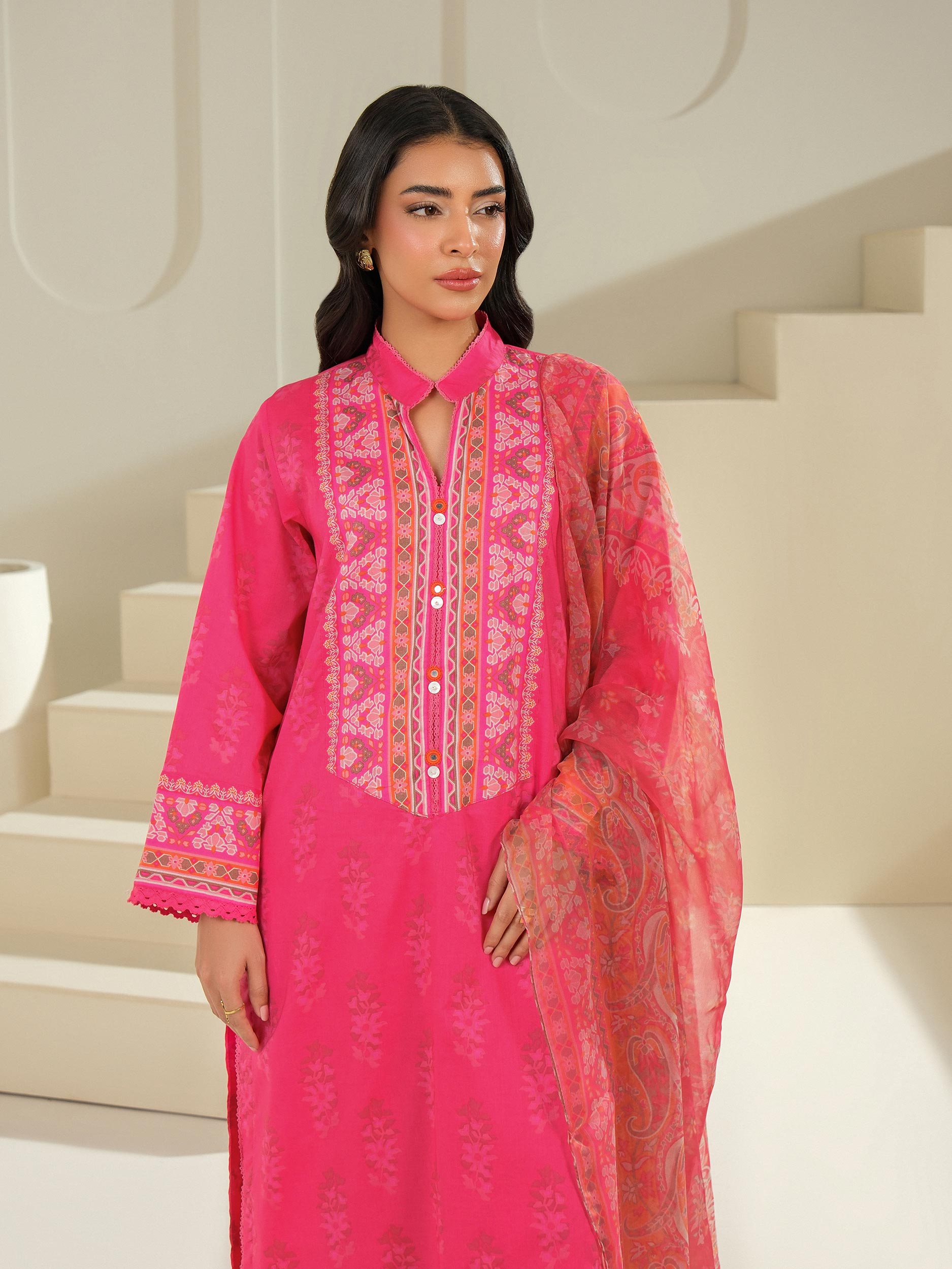 Lime Light | 3 Piece Lawn Suit-Printed (Unstitched) | U4396SU-3PC-489
