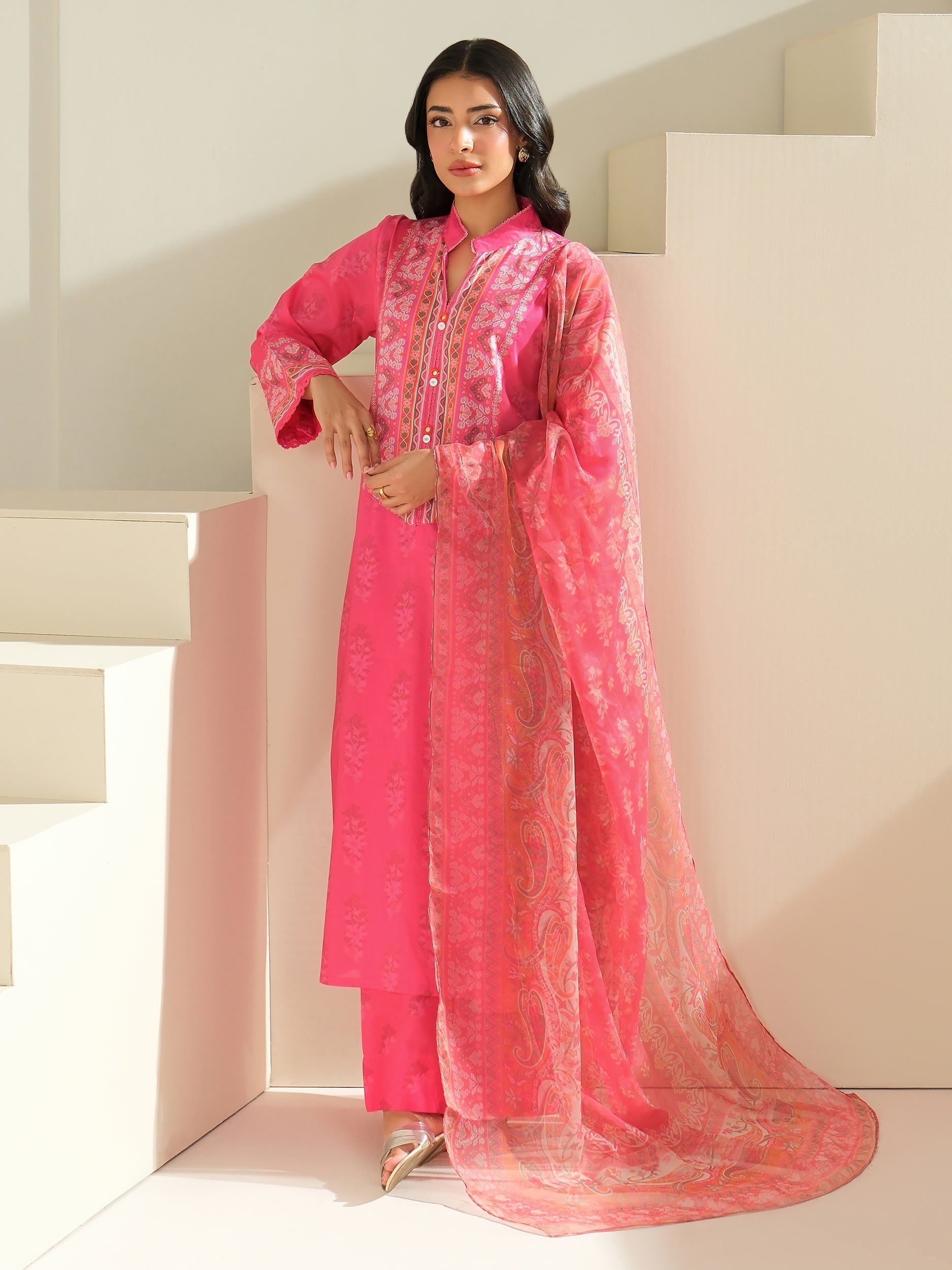 Lime Light | 3 Piece Lawn Suit-Printed (Unstitched) | U4396SU-3PC-489