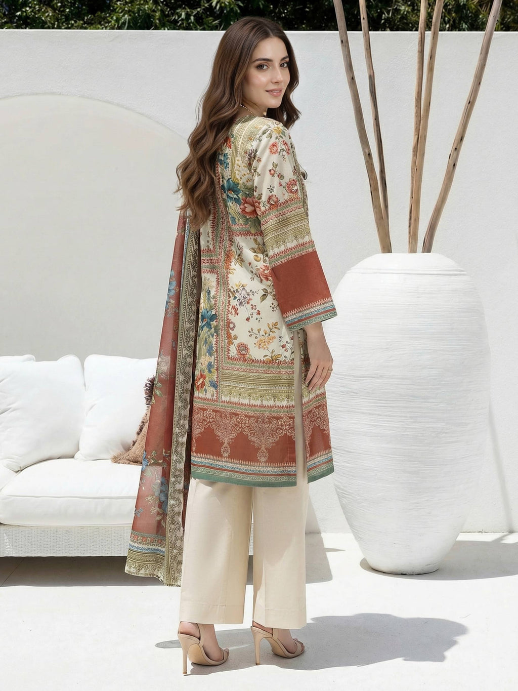 Lime Light | 3 Piece Lawn Suit | U4707