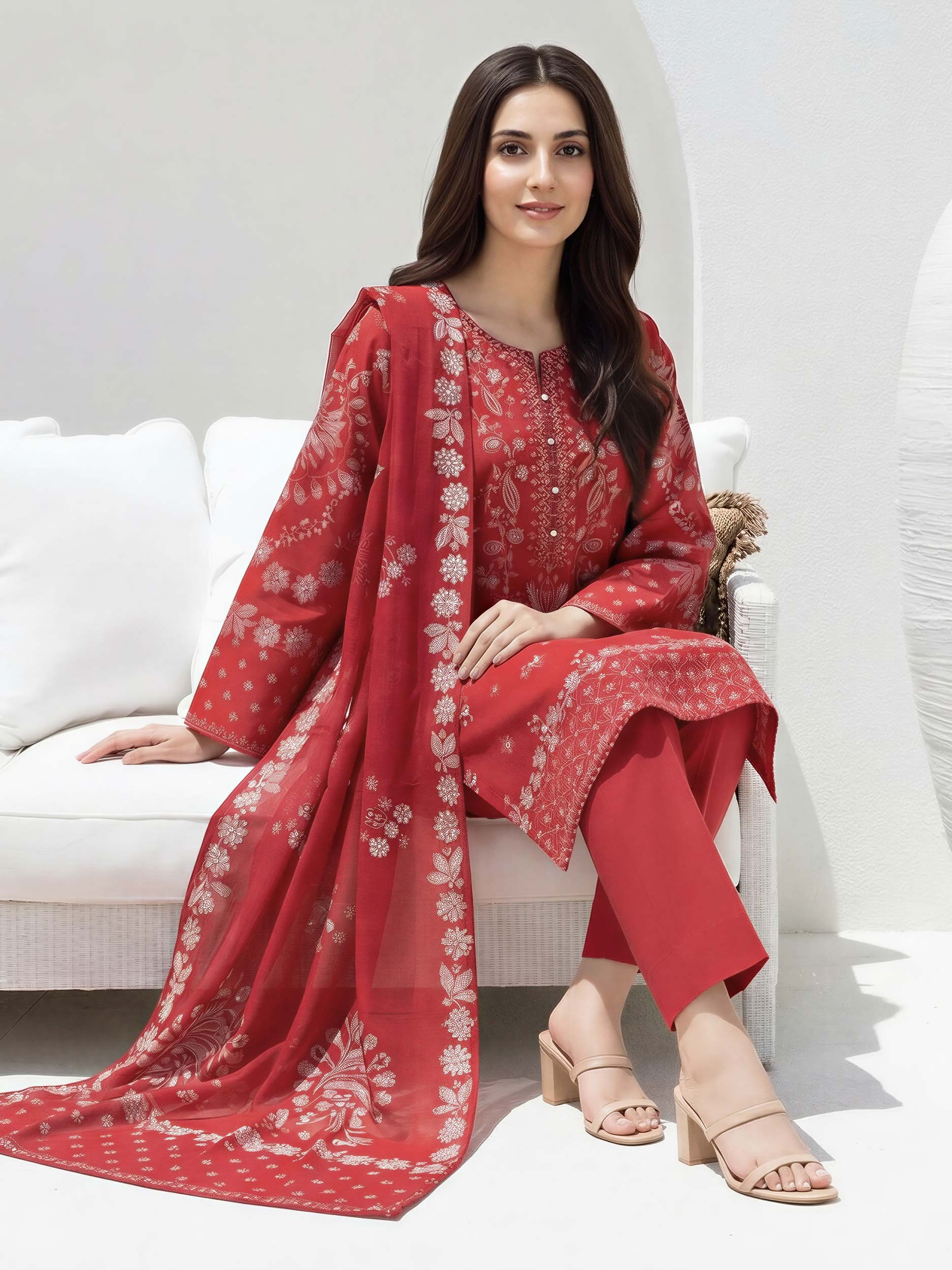 Lime Light | 3 Piece Lawn Suit | U4813