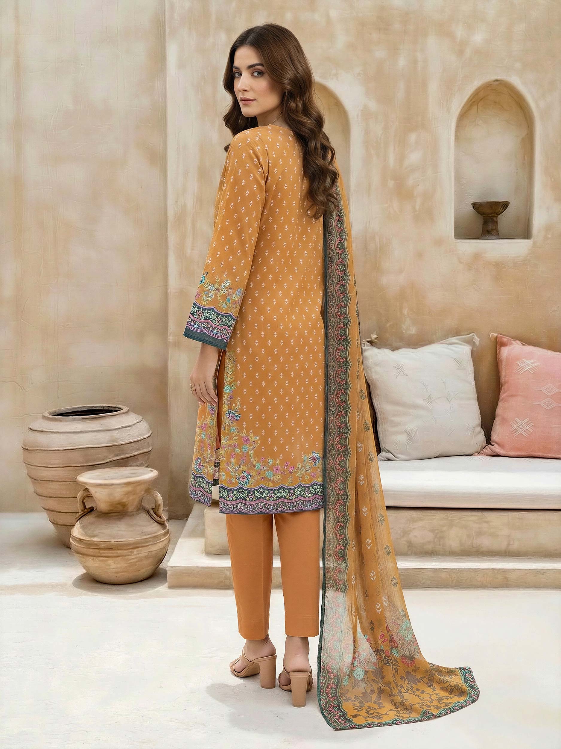 Lime Light | 3 Piece Lawn Suit | U4820