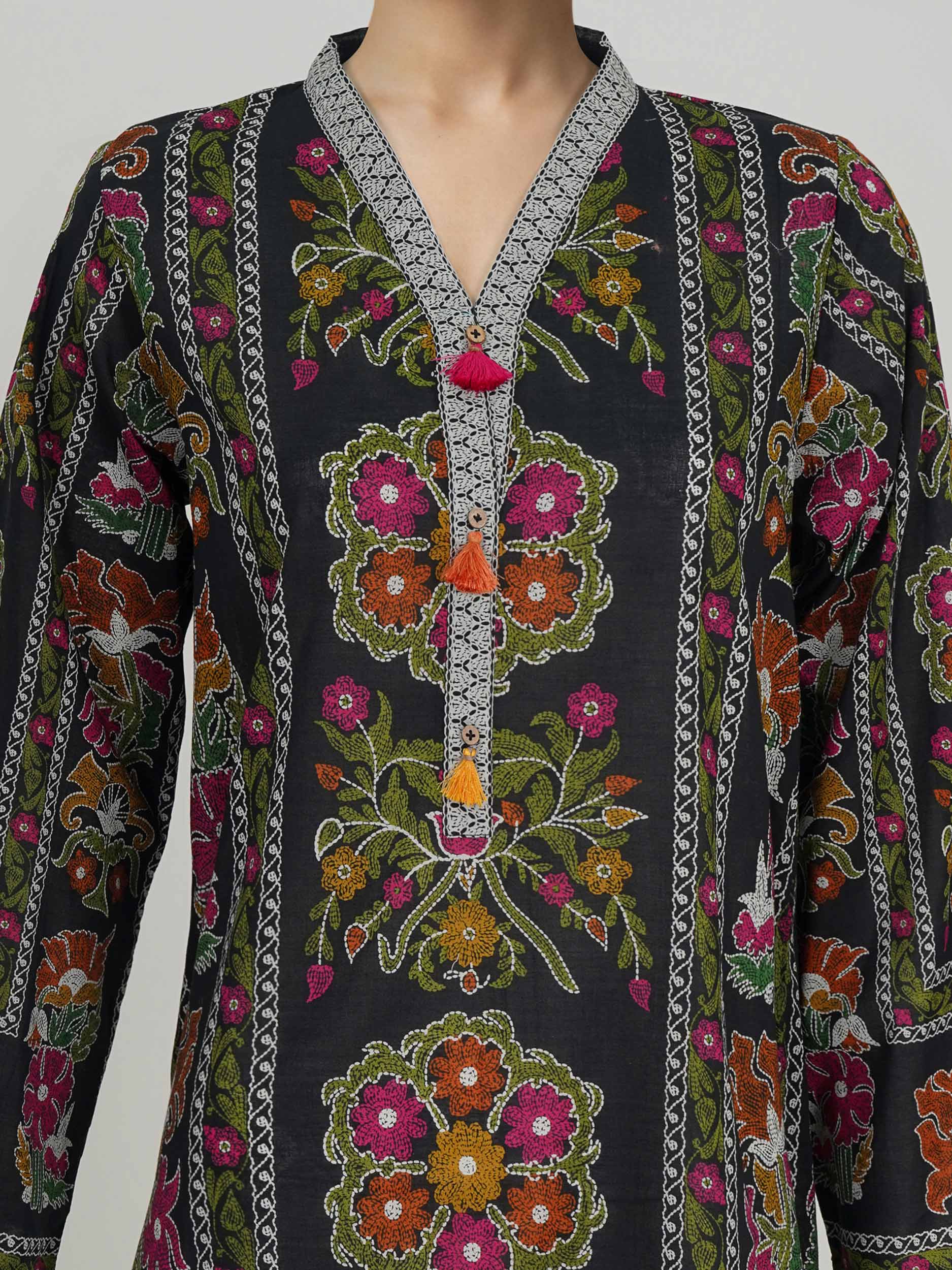 Lime Light | 3 Piece Lawn Suit- Printed | U4829
