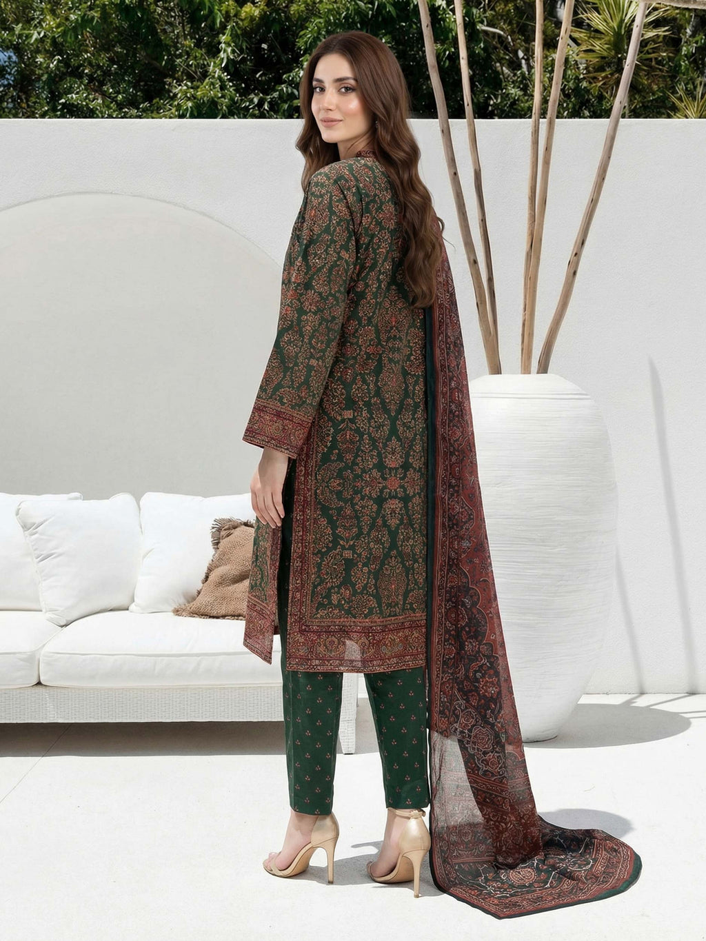 Lime Light | 3 Piece Lawn Suit | U4963