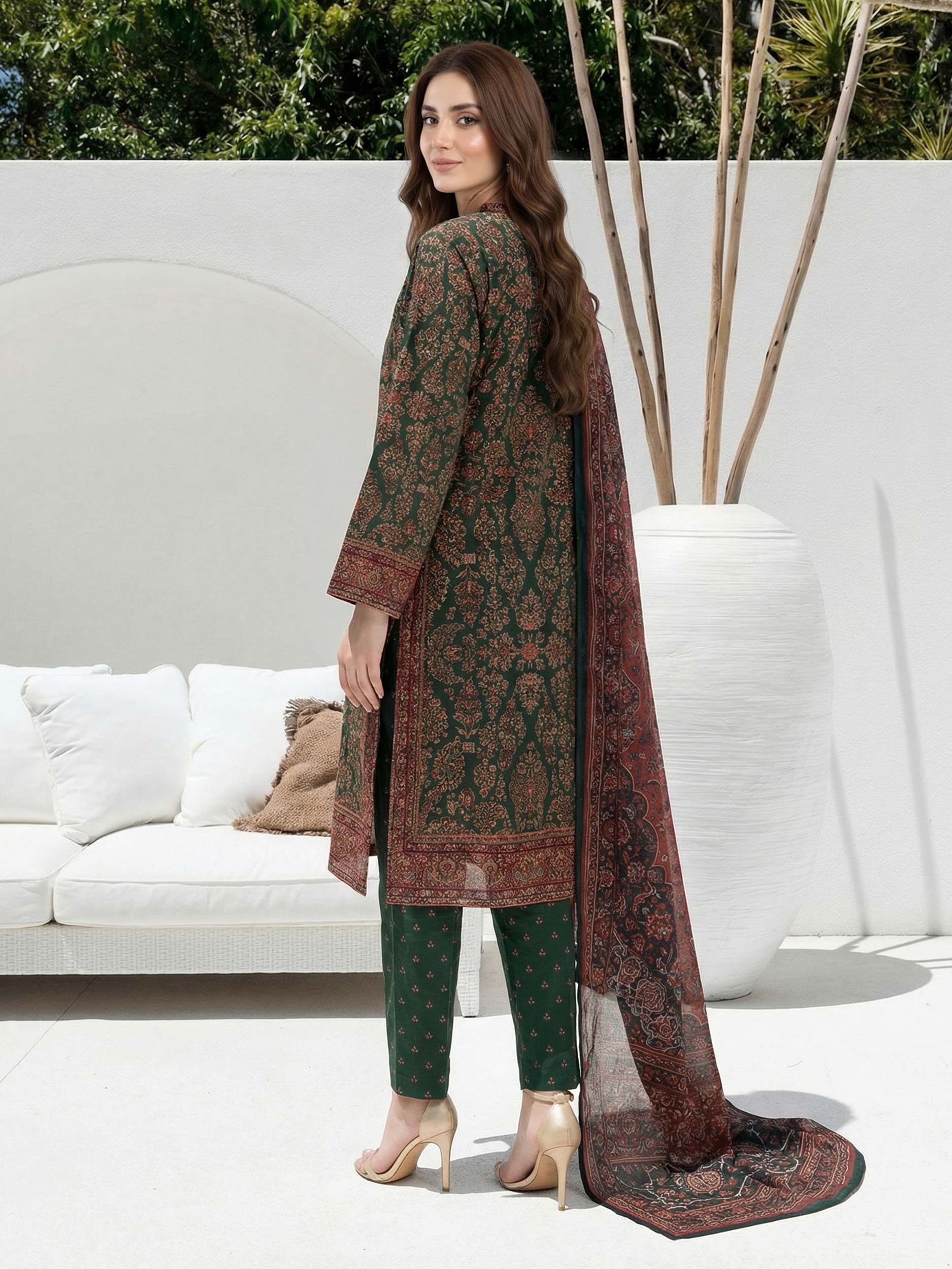 Lime Light | 3 Piece Lawn Suit | U4963
