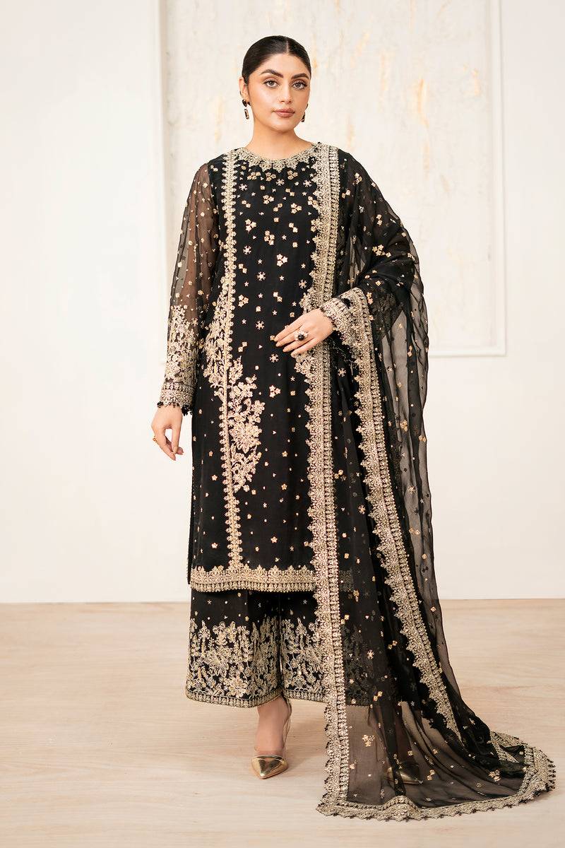 Baroque | Exclusive Formal Embroidered Chiffon | UF-4038