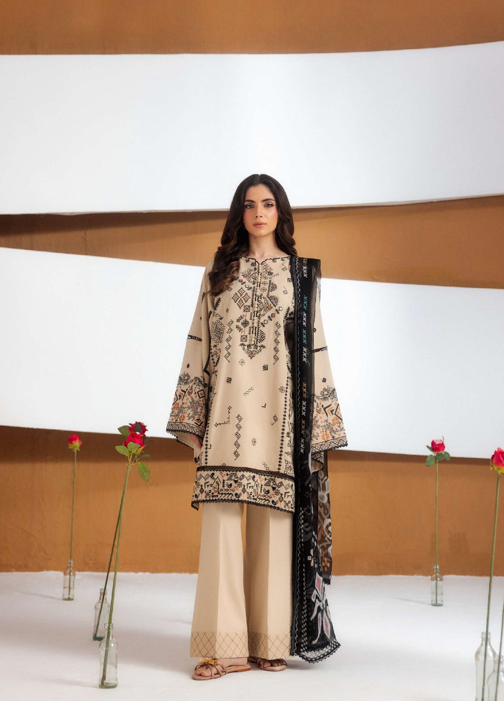 Florent | Zync Embroidered Viscose | FZ-5A