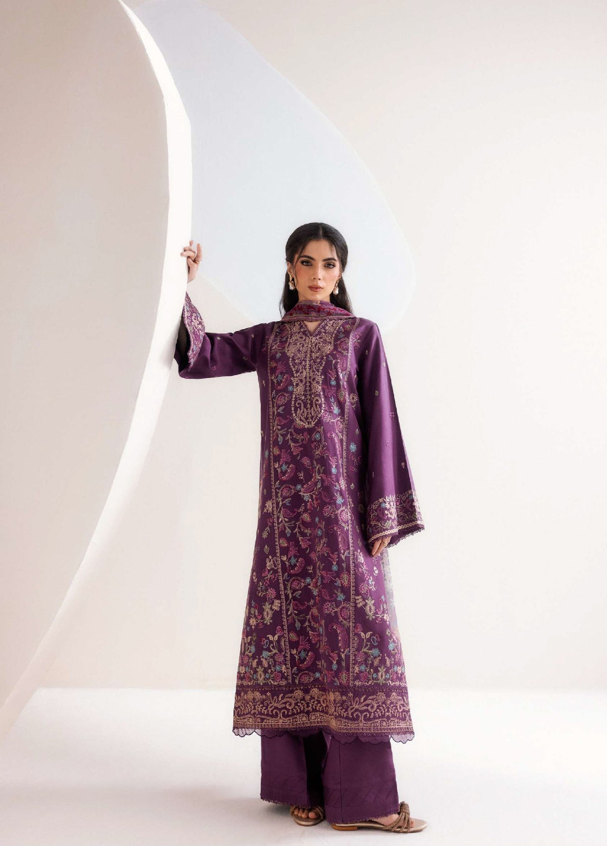 Florent | Zync Embroidered Viscose | FZ-8A