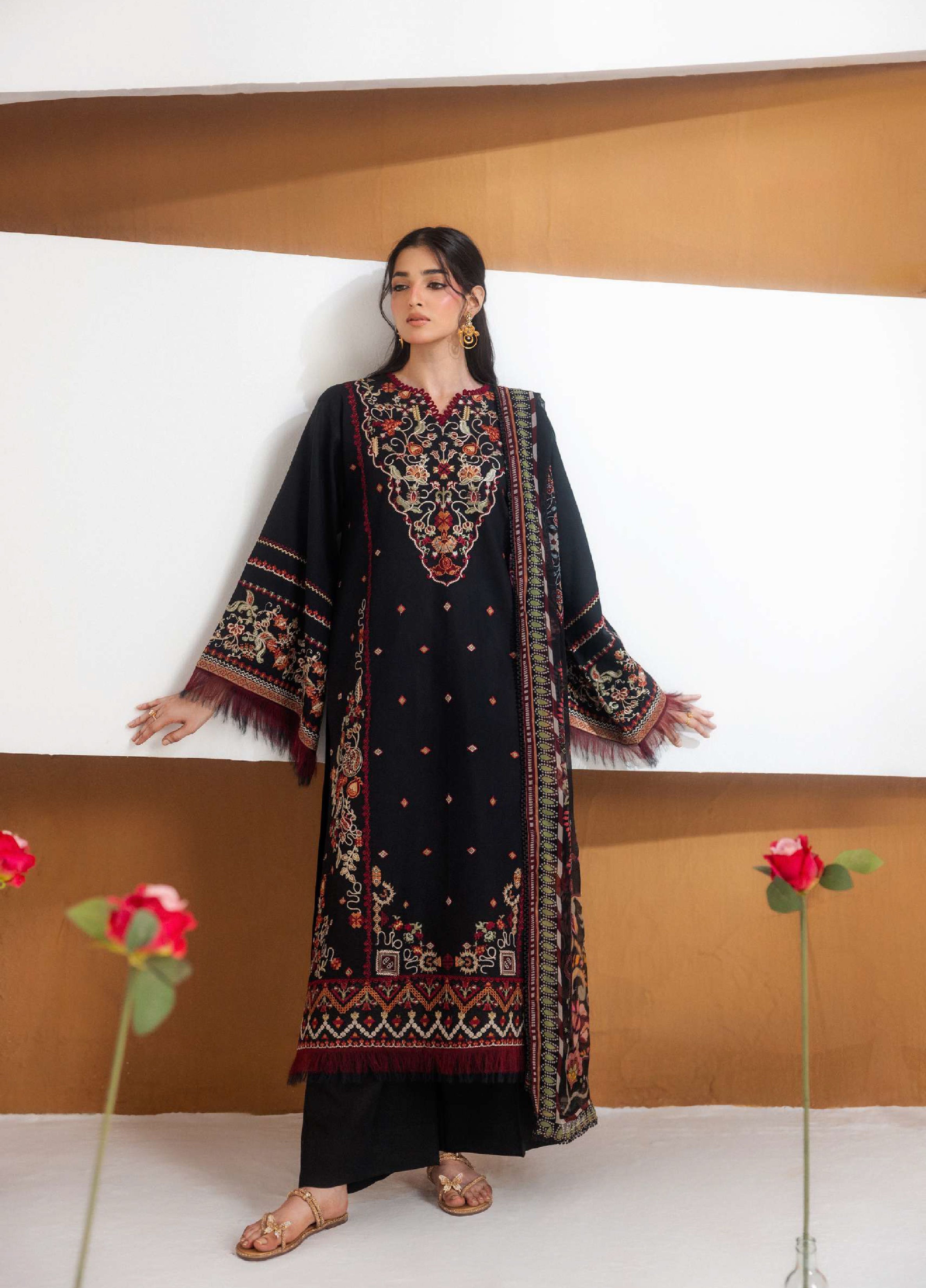 Florent | Zync Embroidered Viscose | FZ-6A