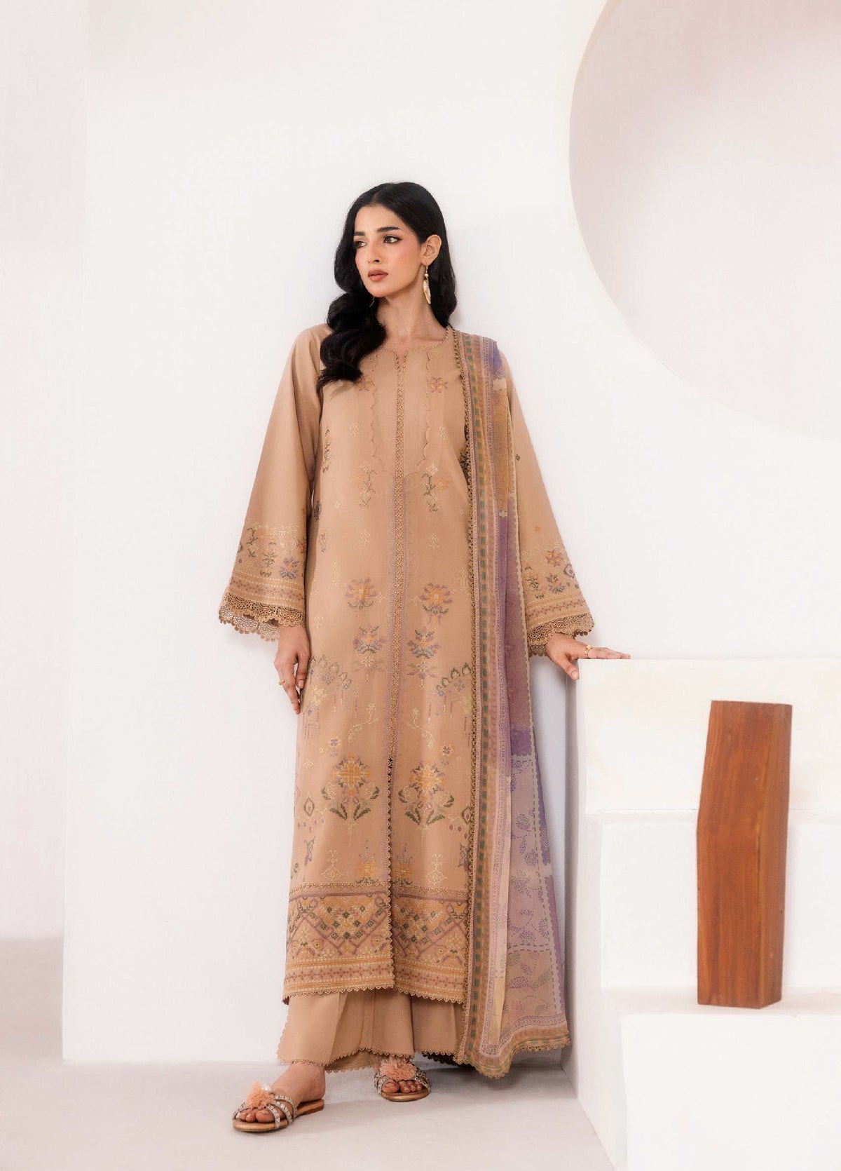 Florent | Zync Embroidered Viscose | FZ-3A
