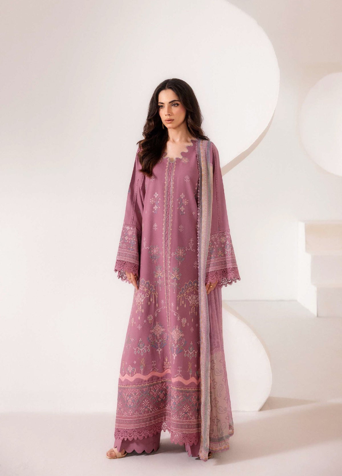 Florent | Zync Embroidered Viscose | FZ-3B
