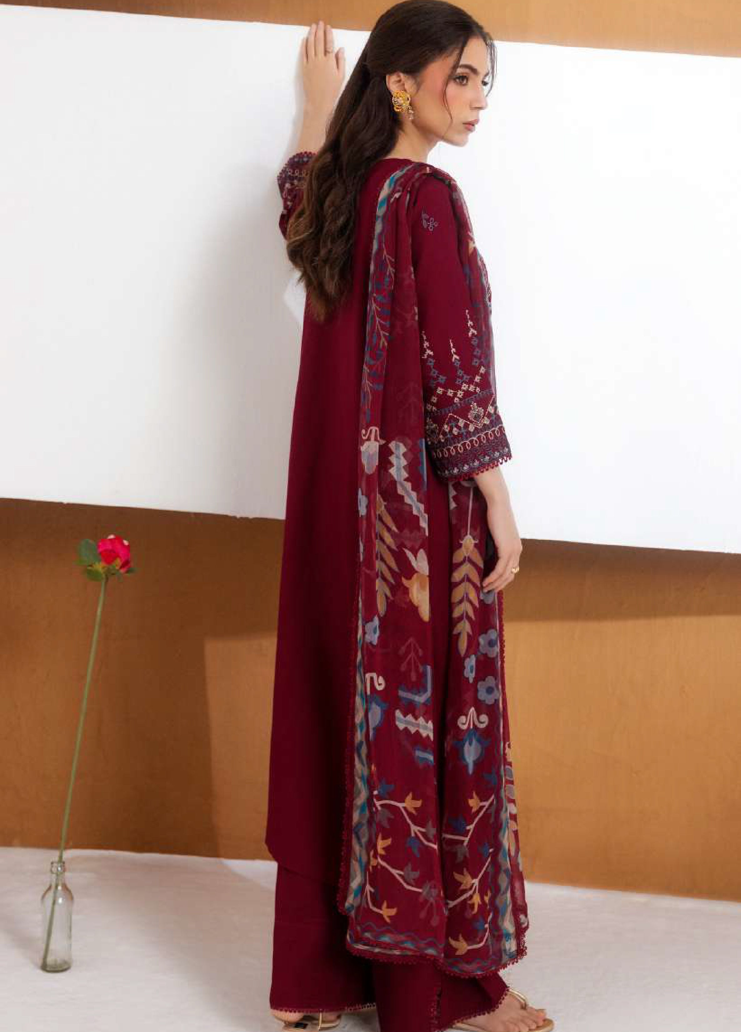 Florent | Zync Embroidered Viscose | FZ-7A