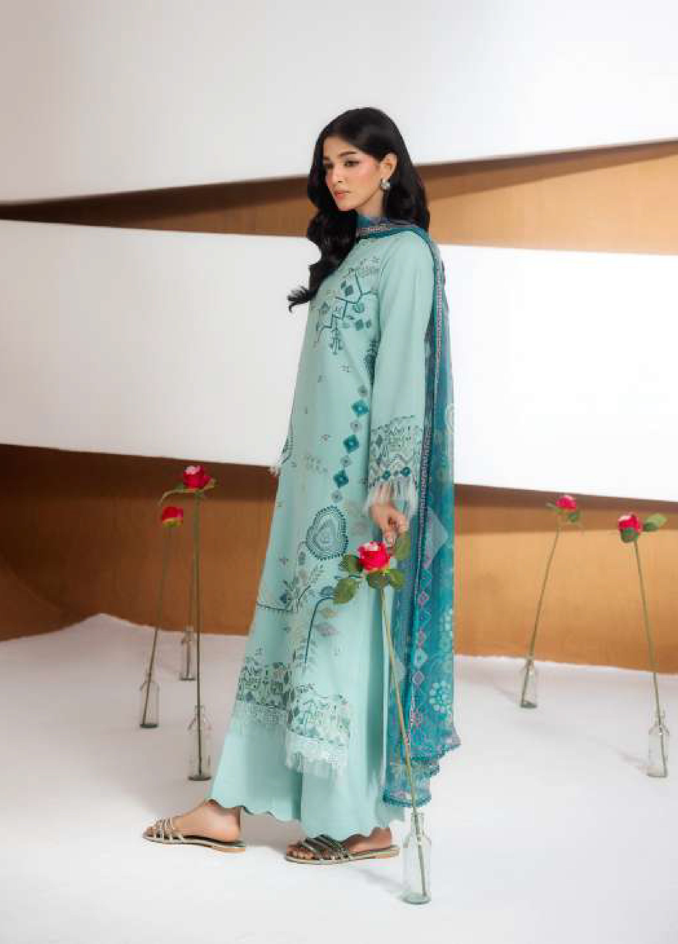 Florent | Zync Embroidered Viscose | FZ-4A
