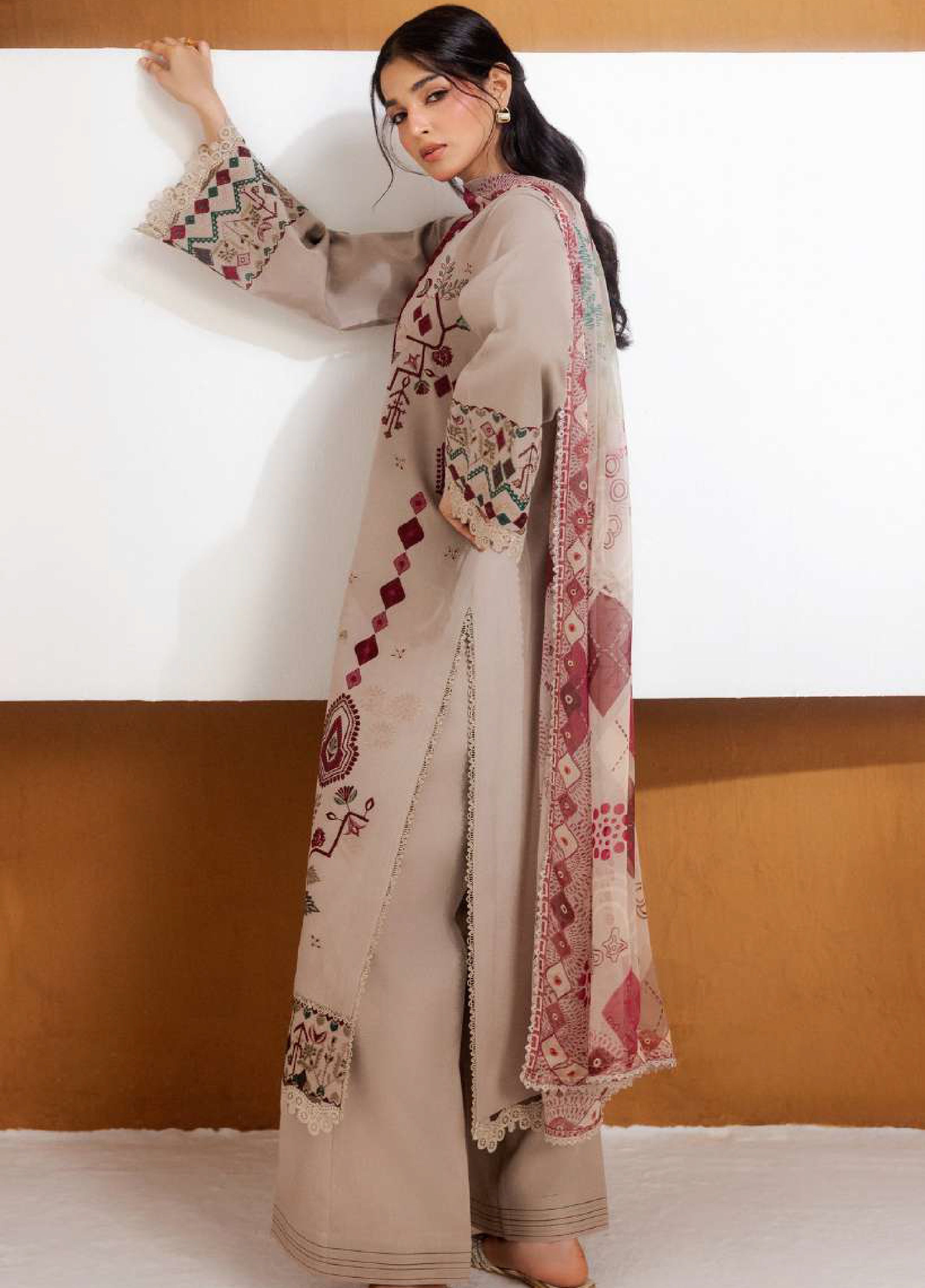 Florent | Zync Embroidered Viscose | FZ-4B