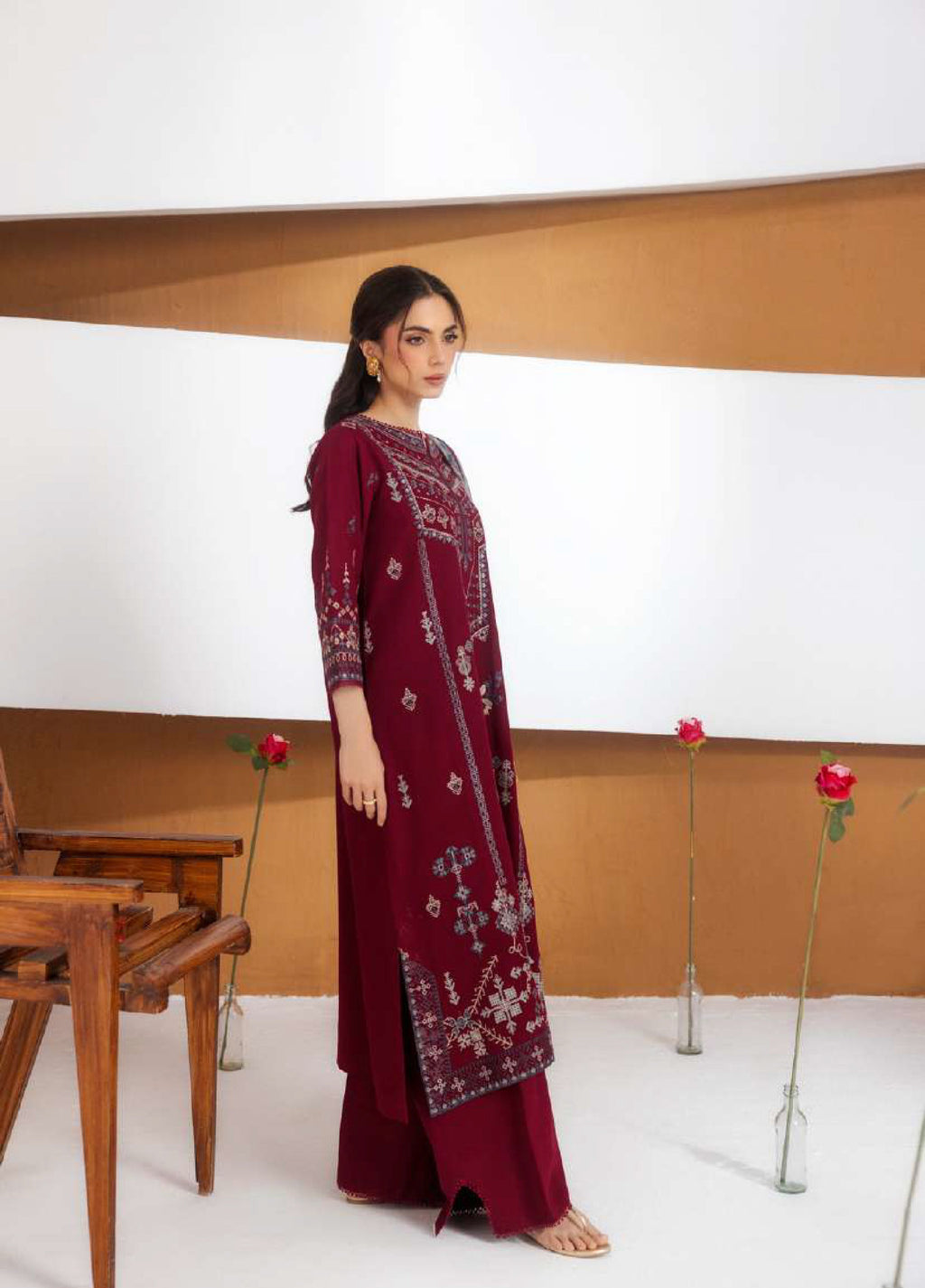 Florent | Zync Embroidered Viscose | FZ-7A