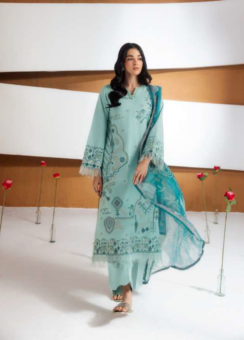 Florent | Zync Embroidered Viscose | FZ-4A