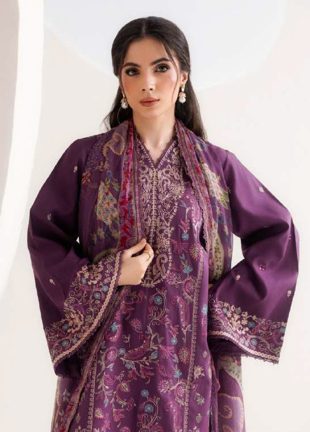 Florent | Zync Embroidered Viscose | FZ-8A
