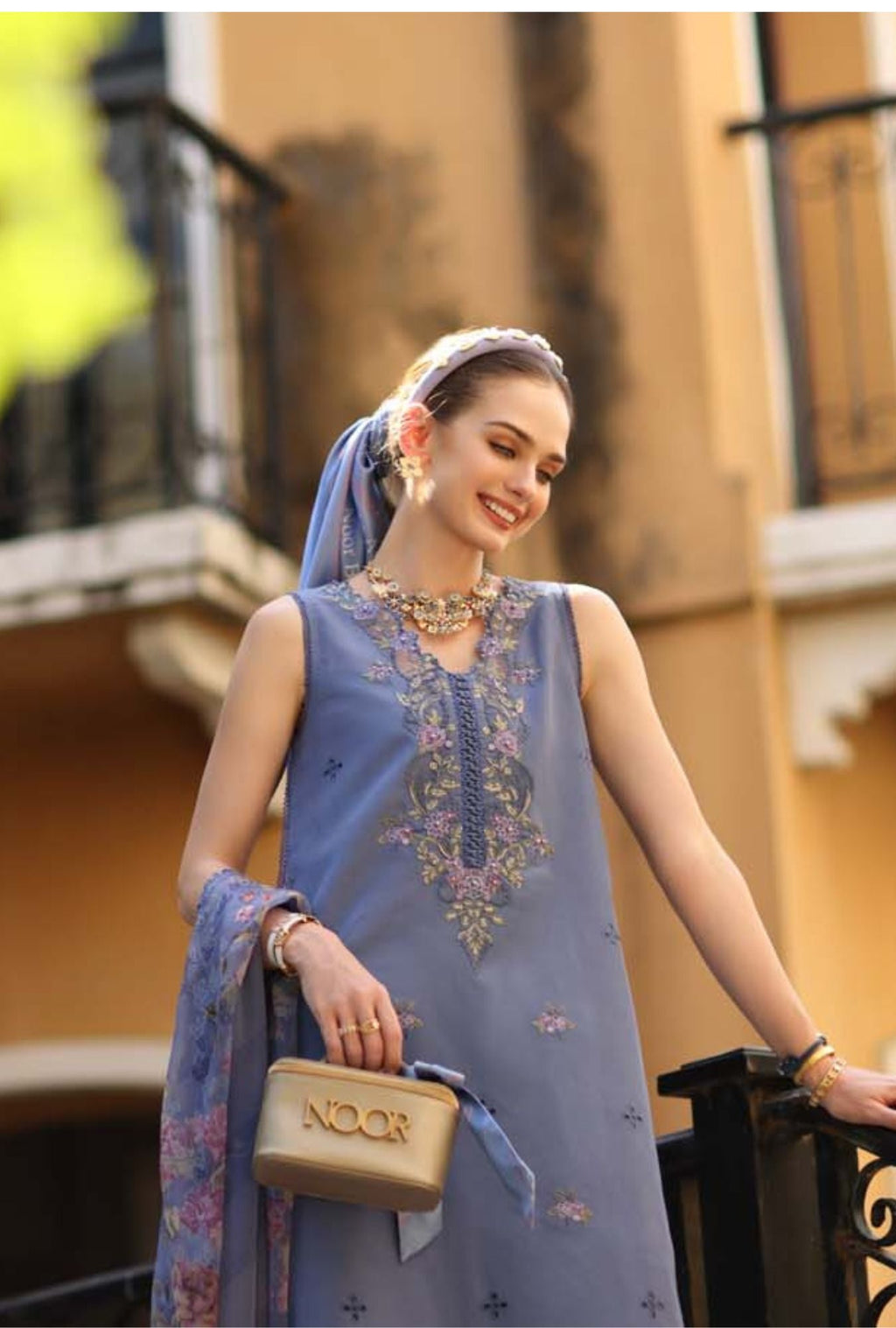 Sadia Asad | Noor - Eid Luxe Printskhaas '26 | Stormy Lilac