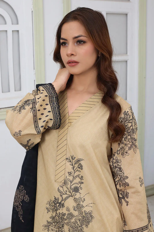 3 Piece - Digitally Printed Lawn - 9082