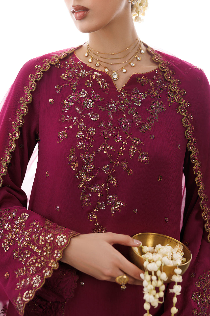 Iznik | Semi Formals'26 Embroidered Chiffon | CC-109