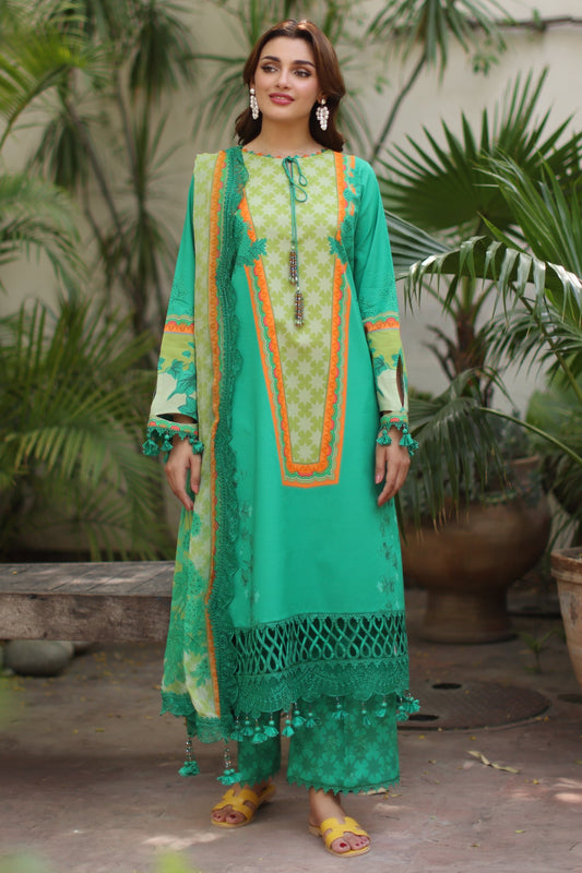 CHARIZMA | 3-PC Unstitched Embroidered Lawn Collection | AN6-05