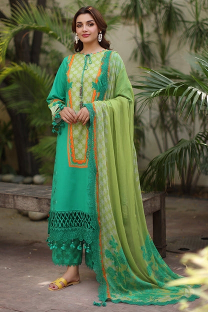CHARIZMA | 3-PC Unstitched Embroidered Lawn Collection | AN6-05