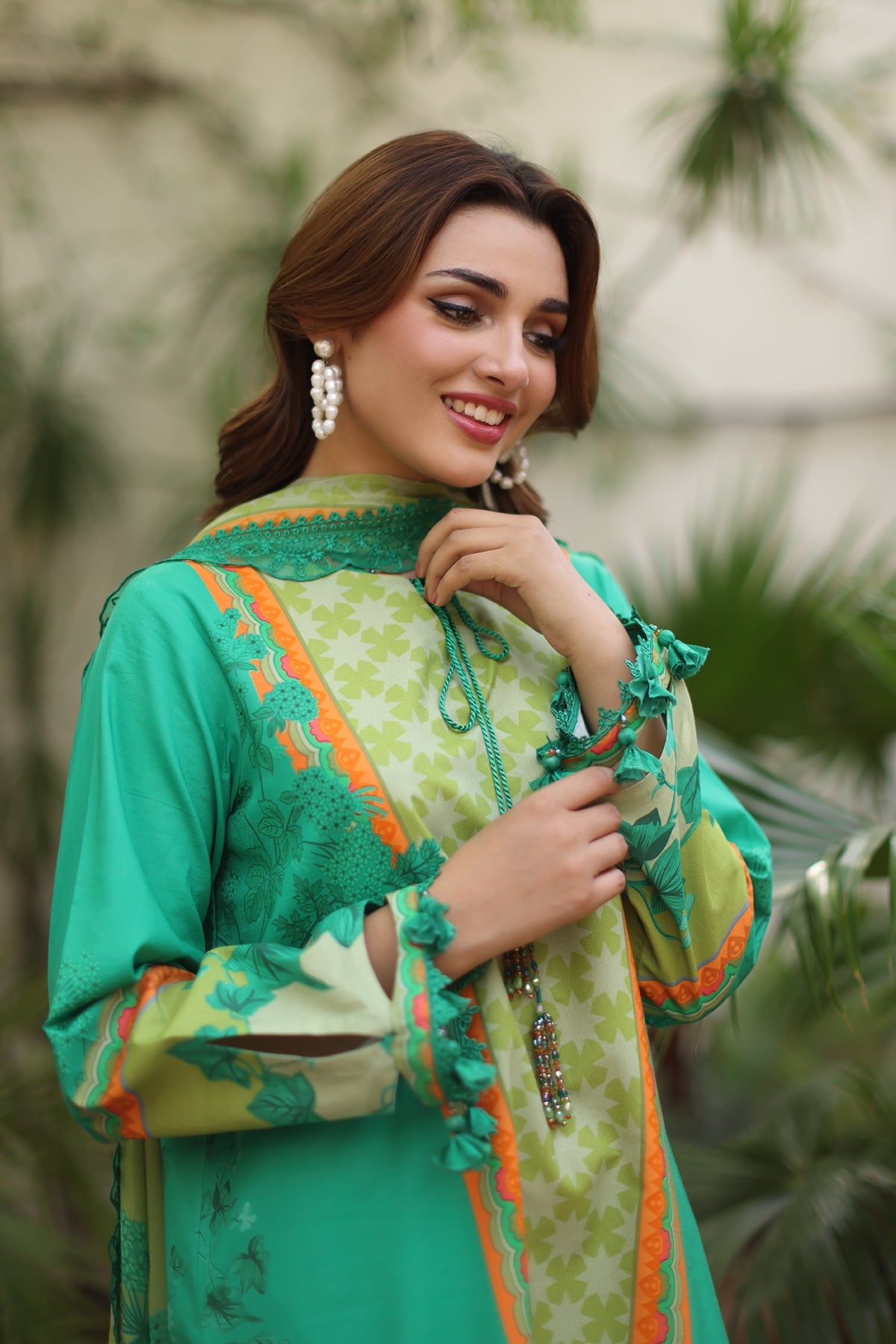 CHARIZMA | 3-PC Unstitched Embroidered Lawn Collection | AN6-05