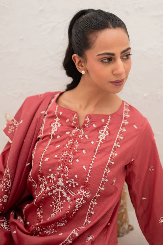 3 Piece - Embroidered Lawn - 8169