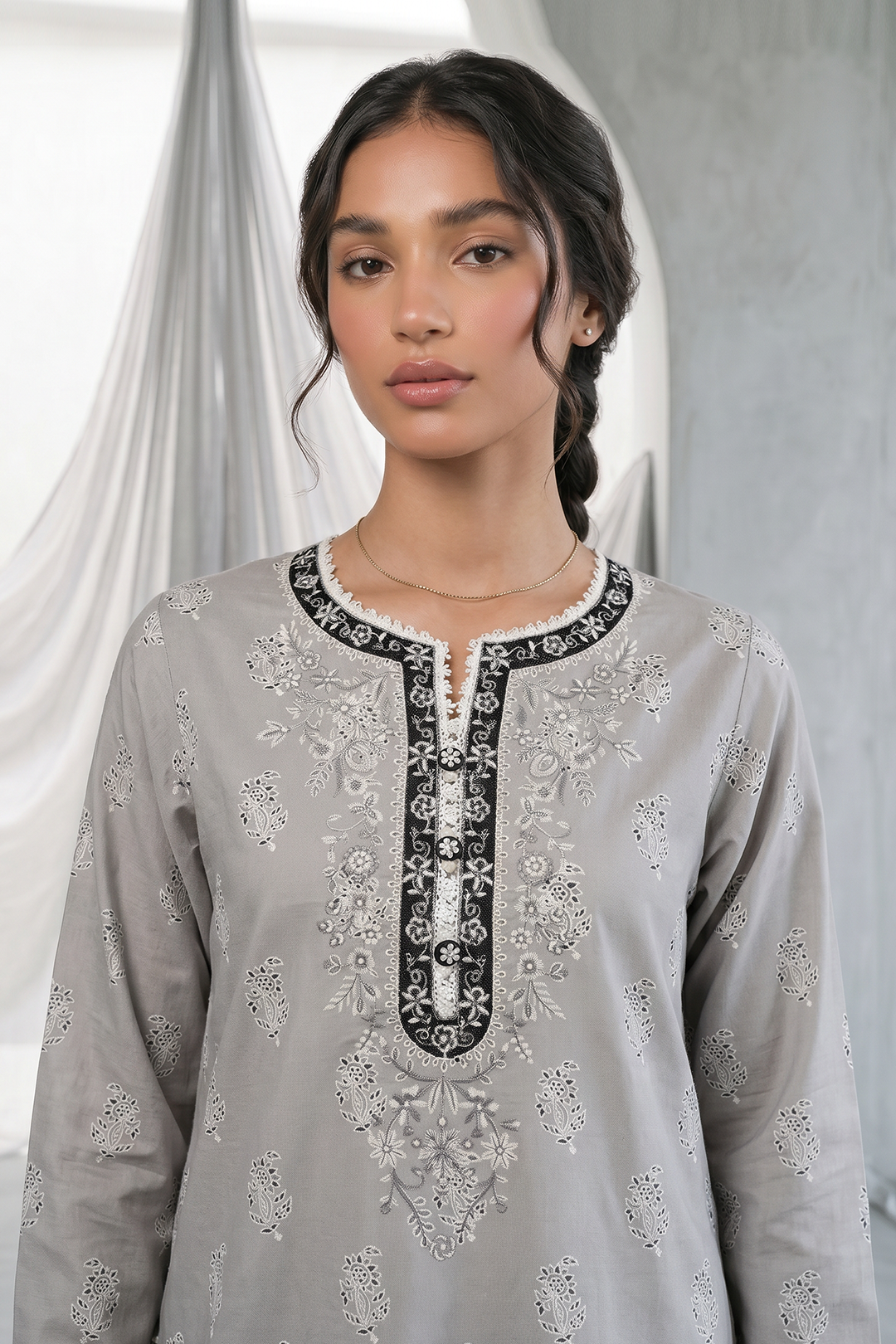 Zellbury | Embroidered Shirt Shalwar | 0933
