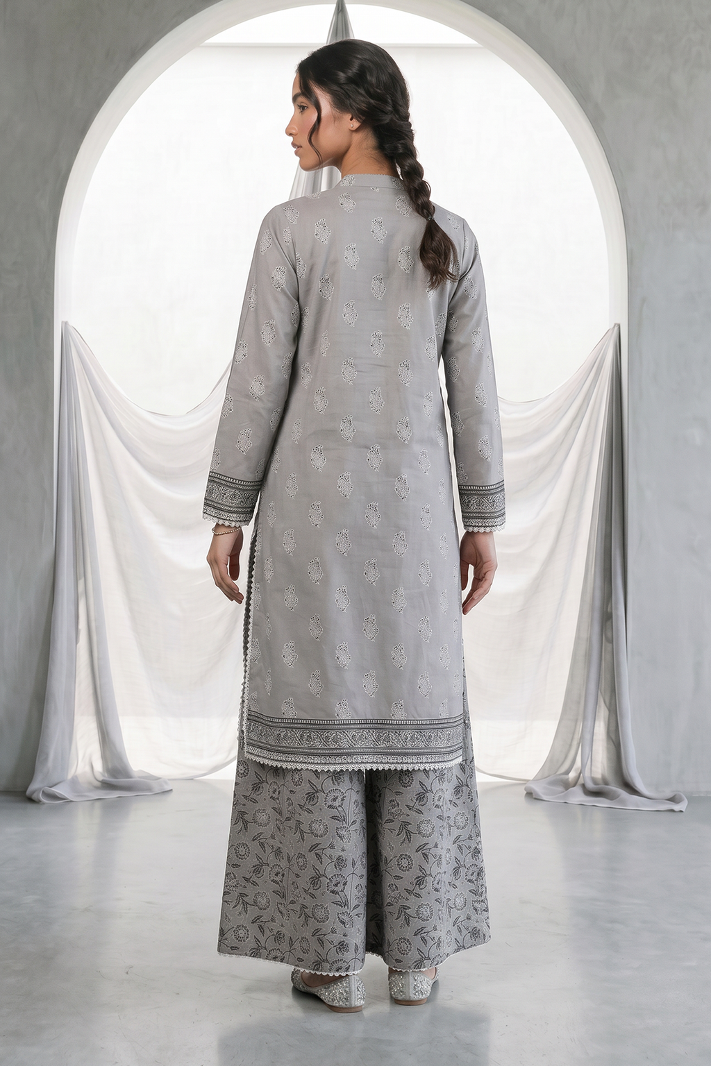 Zellbury | Embroidered Shirt Shalwar | 0933