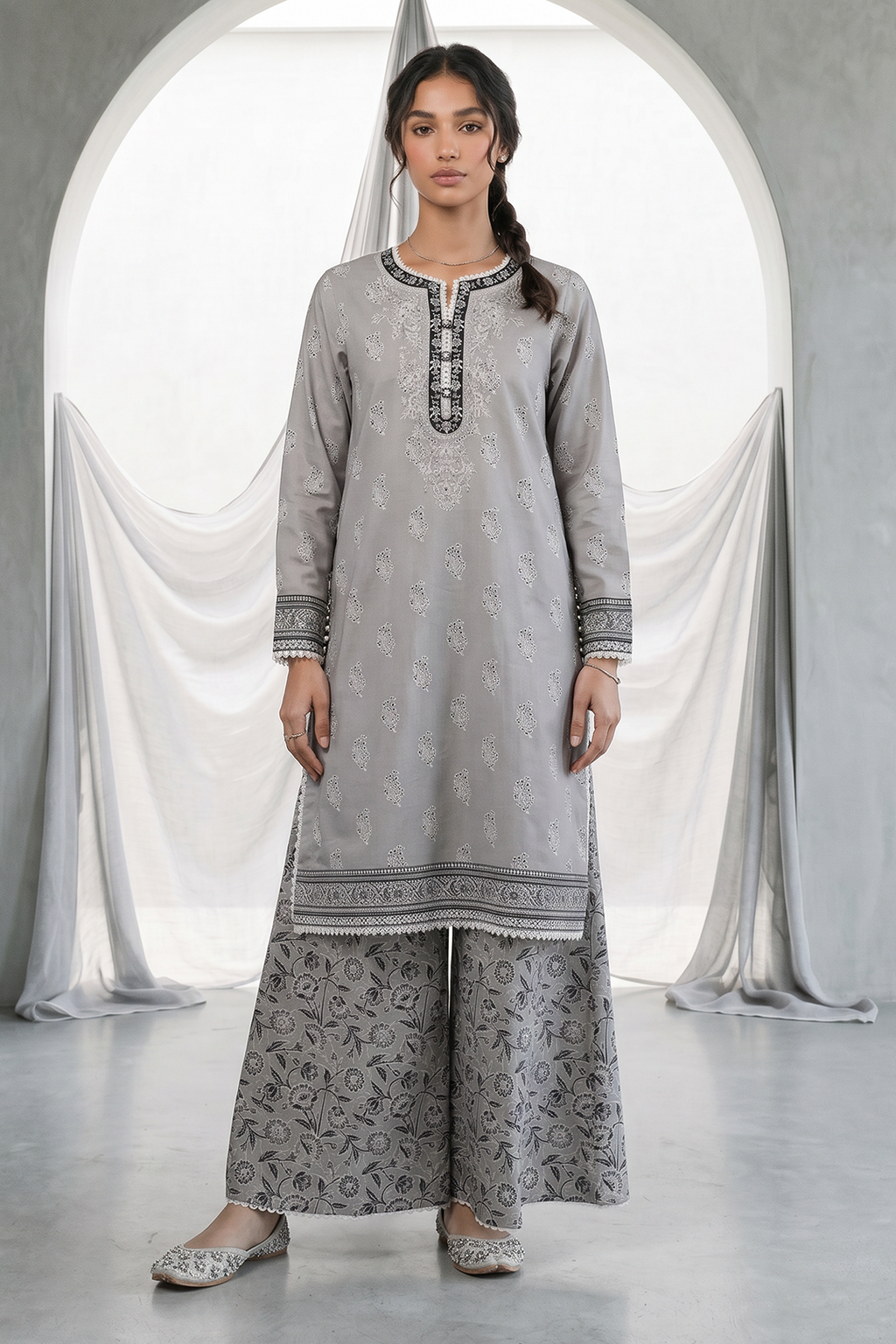 Zellbury | Embroidered Shirt Shalwar | 0933