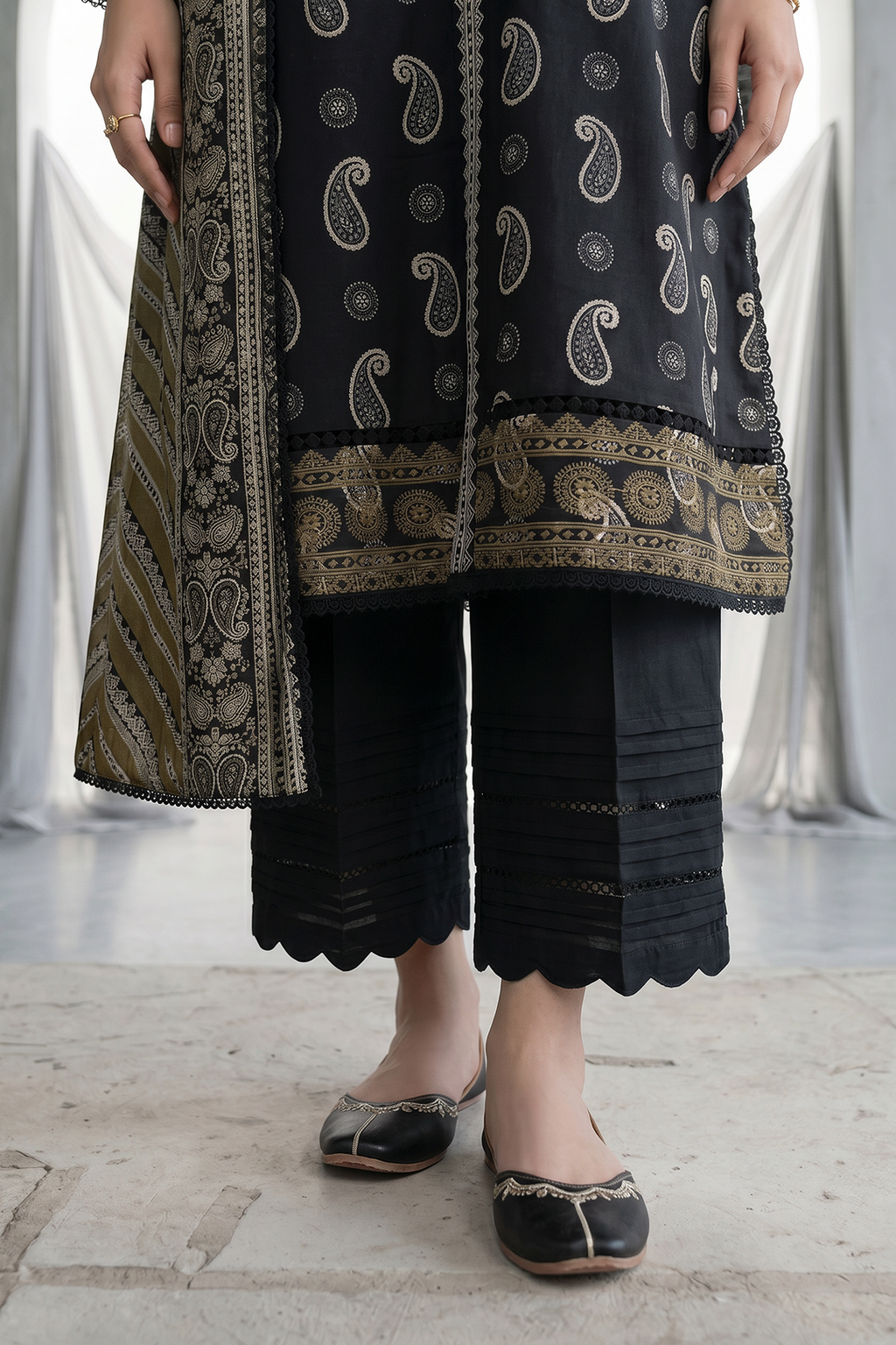 Zellbury | Embroidered Shirt Dupatta | 1068