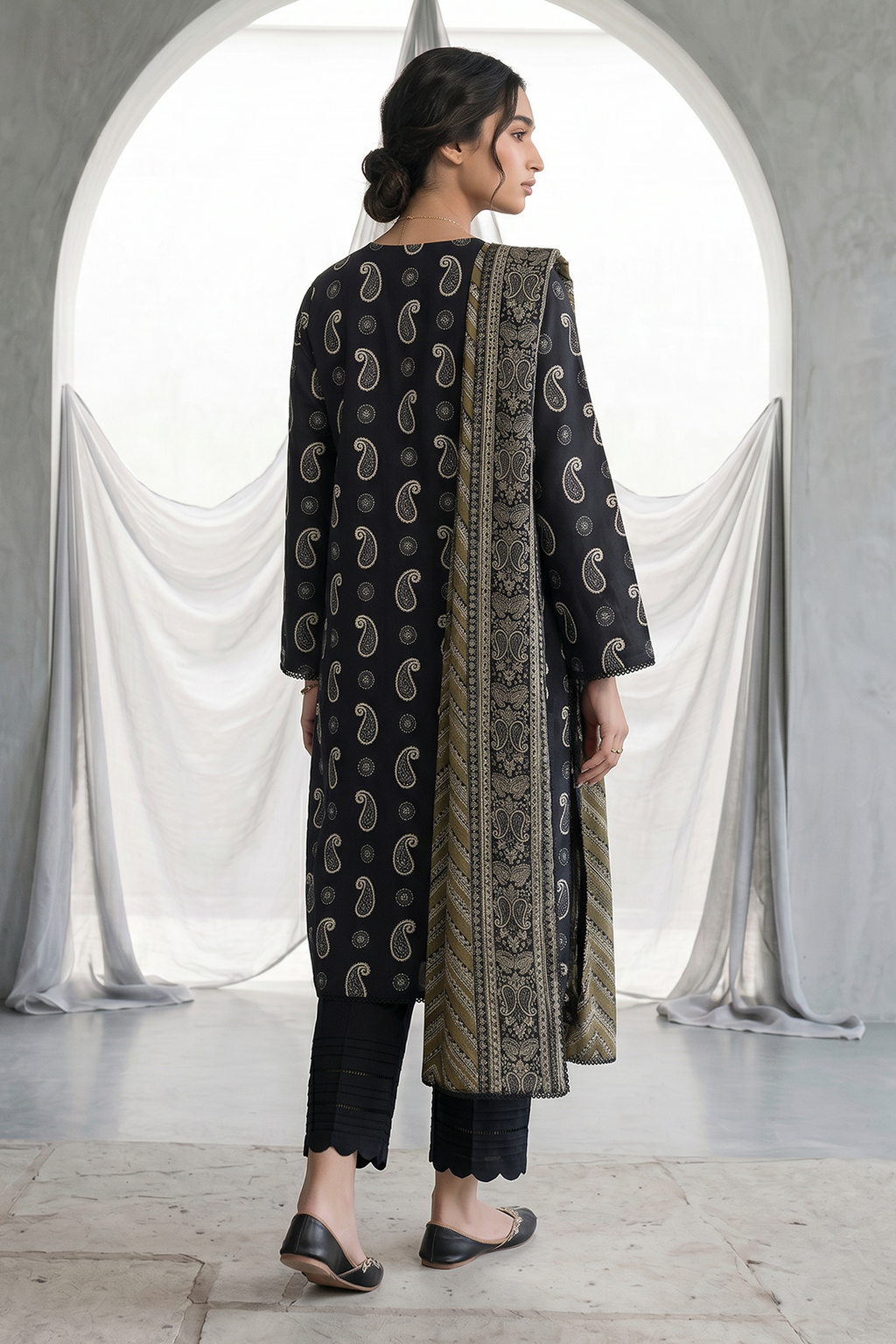 Zellbury | Embroidered Shirt Dupatta | 1068