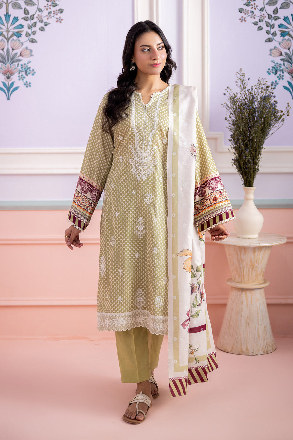 Zellbury | 3 Pc Embroidered Lawn | 0444