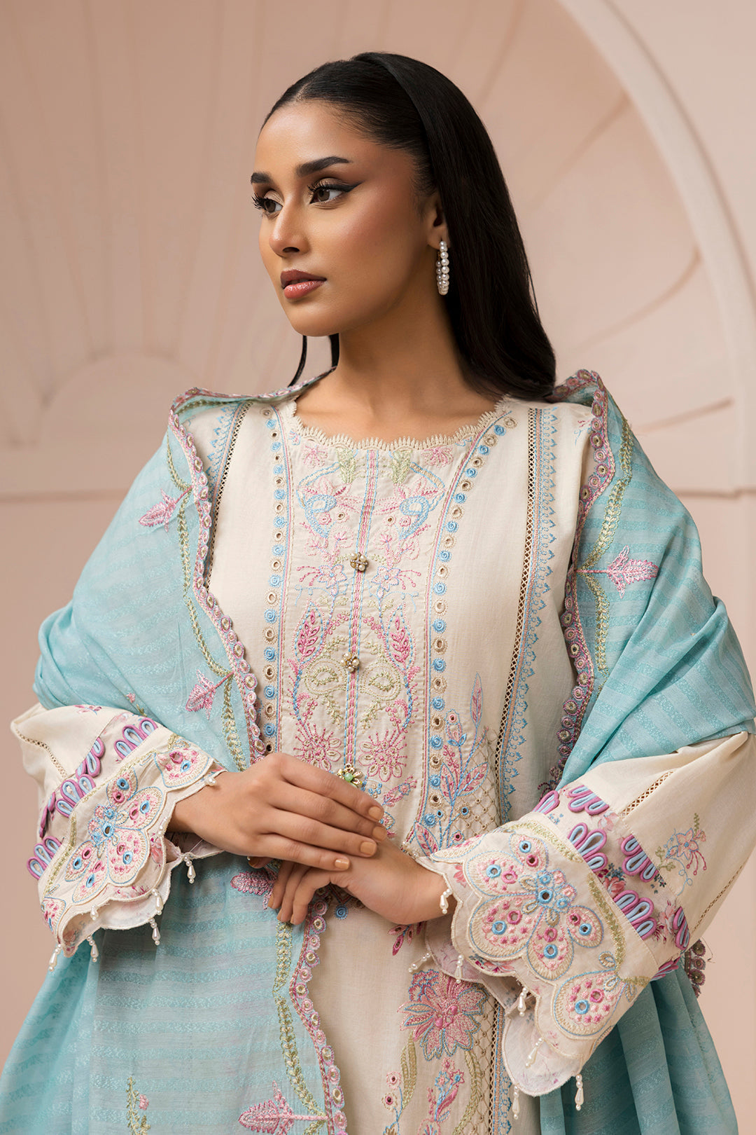 Zellbury | Signature 3 Pc Embroidered Lawn | 0453