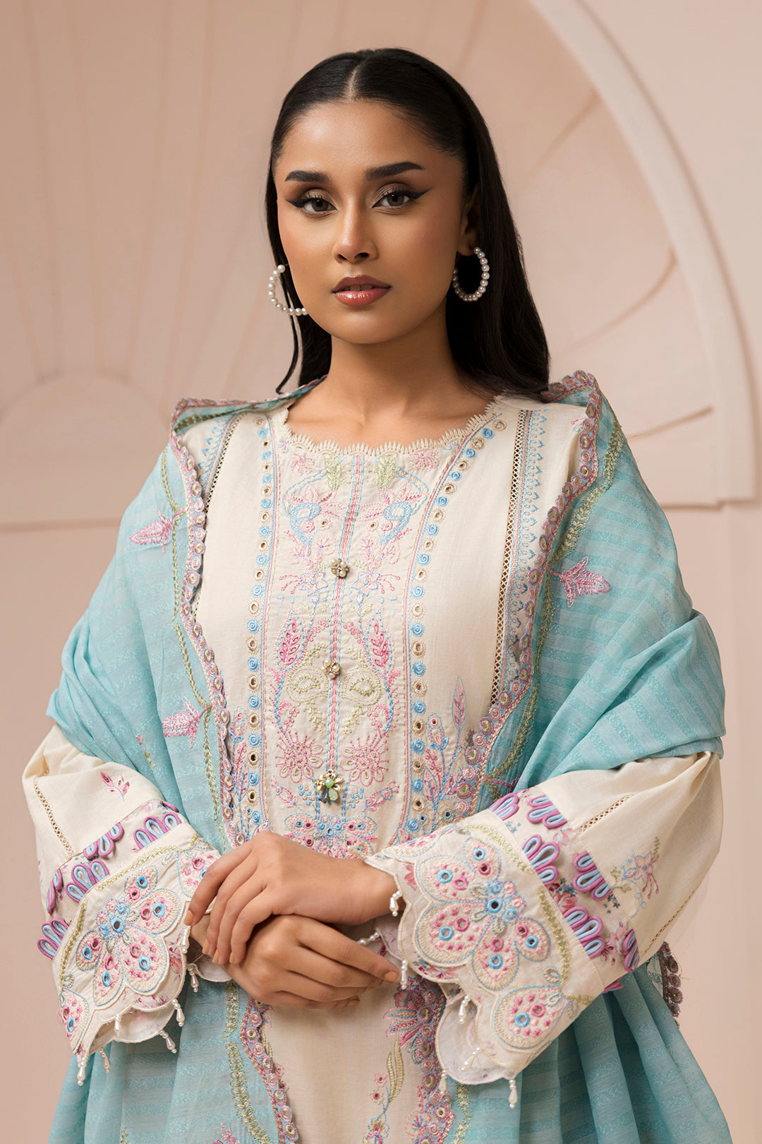 Zellbury | Signature 3 Pc Embroidered Lawn | 0453