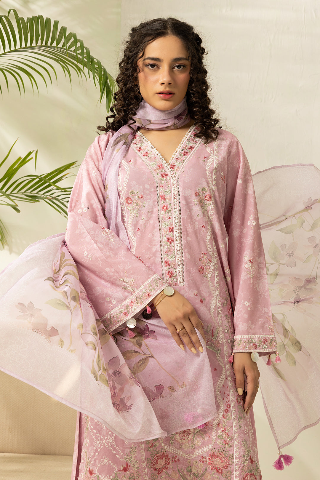 Zellbury | Signature 3 Pc Embroidered Lawn | 0454
