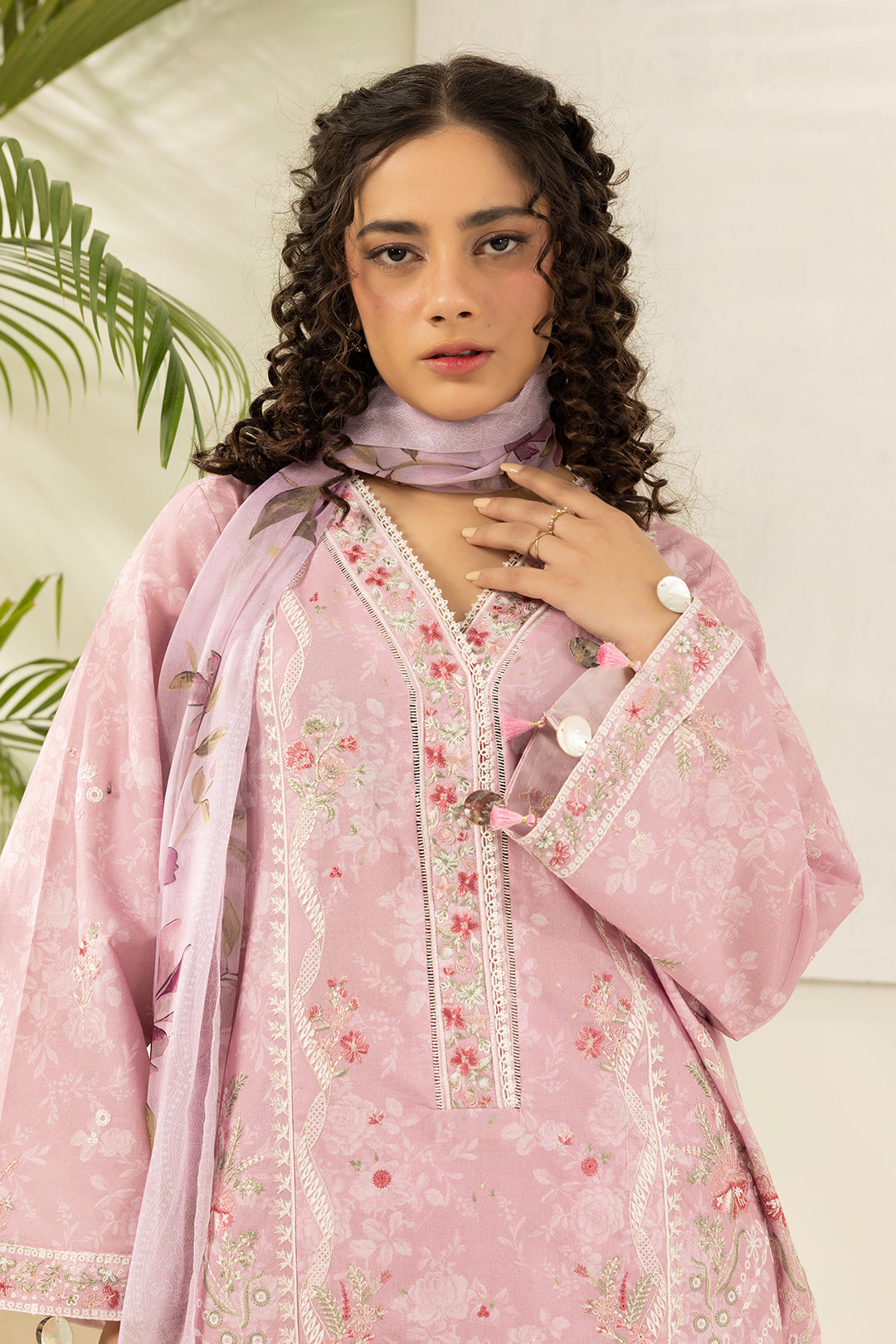 Zellbury | Signature 3 Pc Embroidered Lawn | 0454