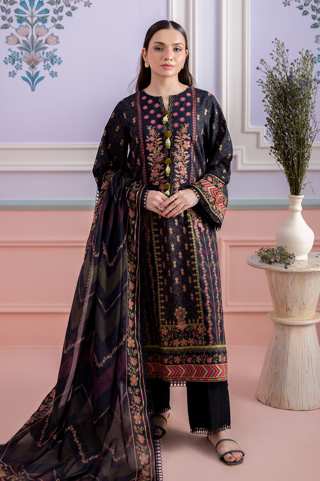 Zellbury | 3 Pc Embroidered Lawn | 0495