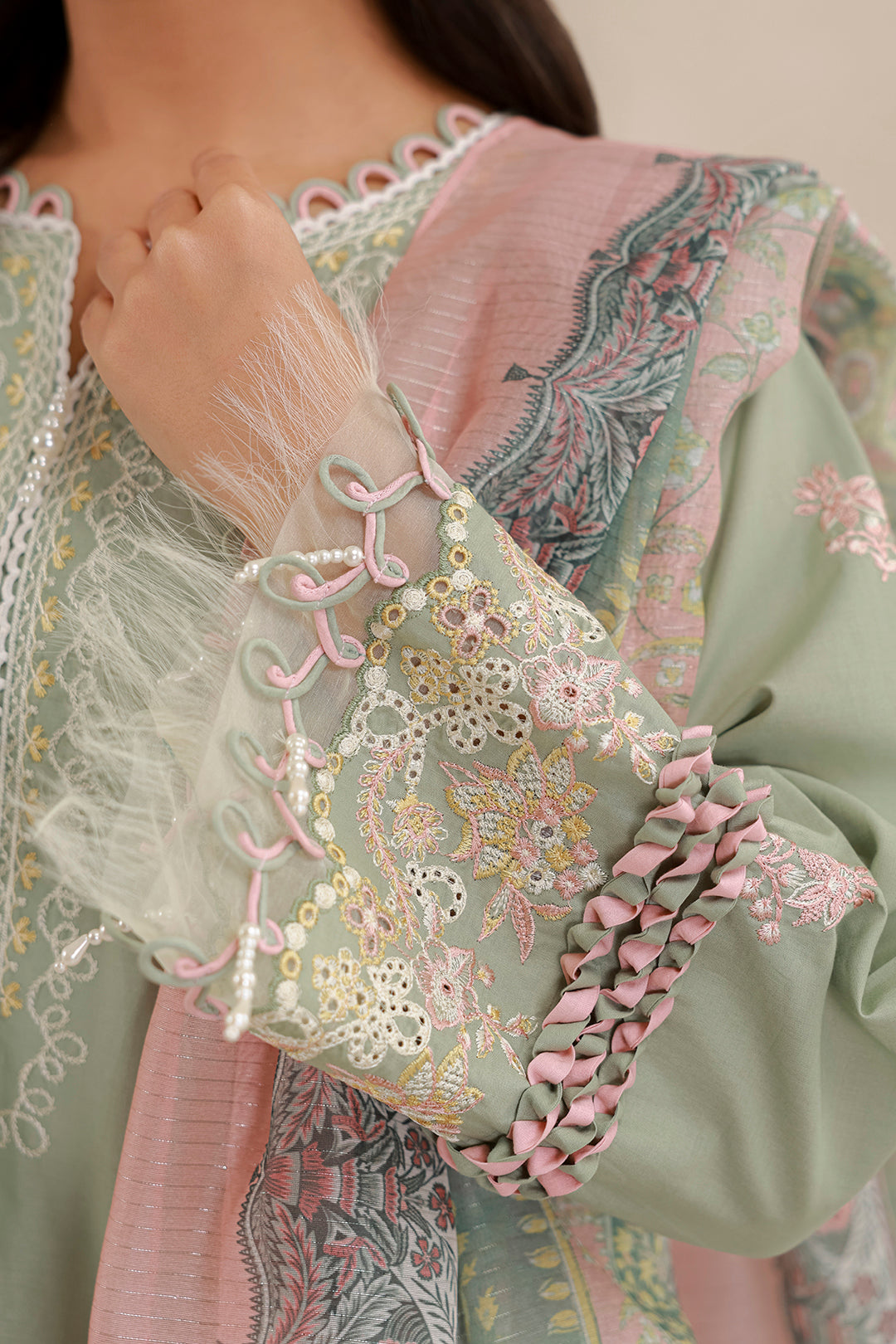 Zellbury | Signature 3 Pc Embroidered Lawn | 0579