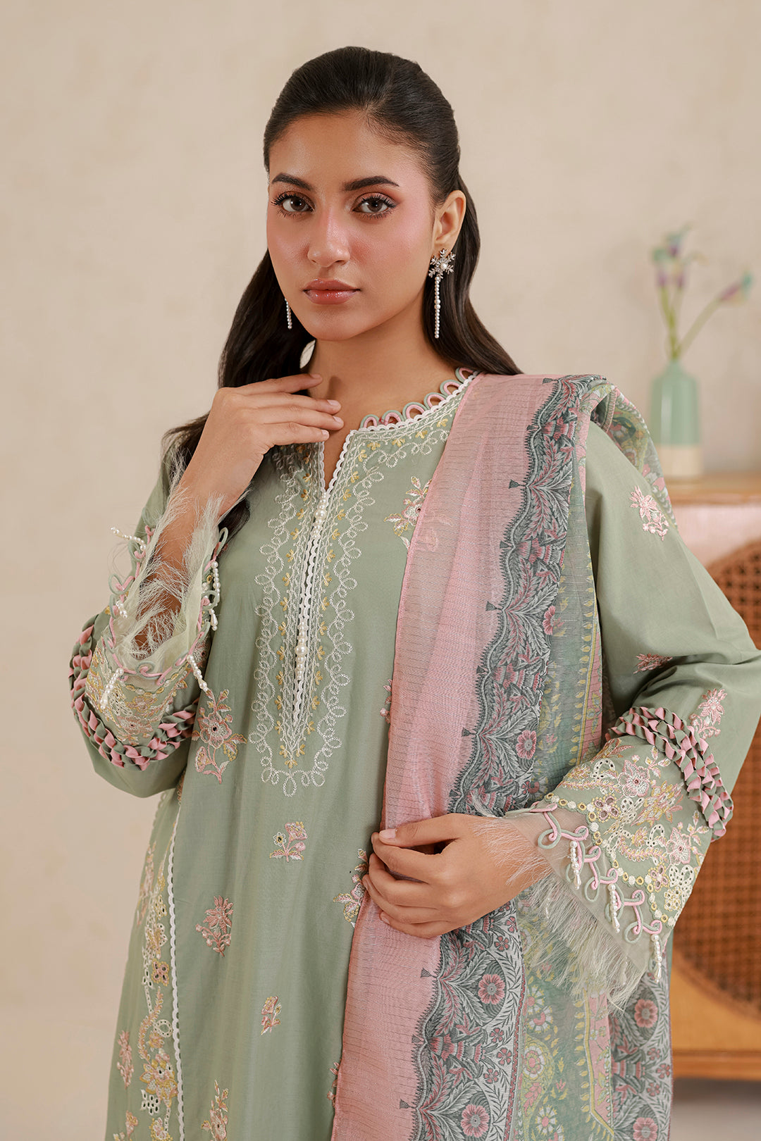 Zellbury | Signature 3 Pc Embroidered Lawn | 0579