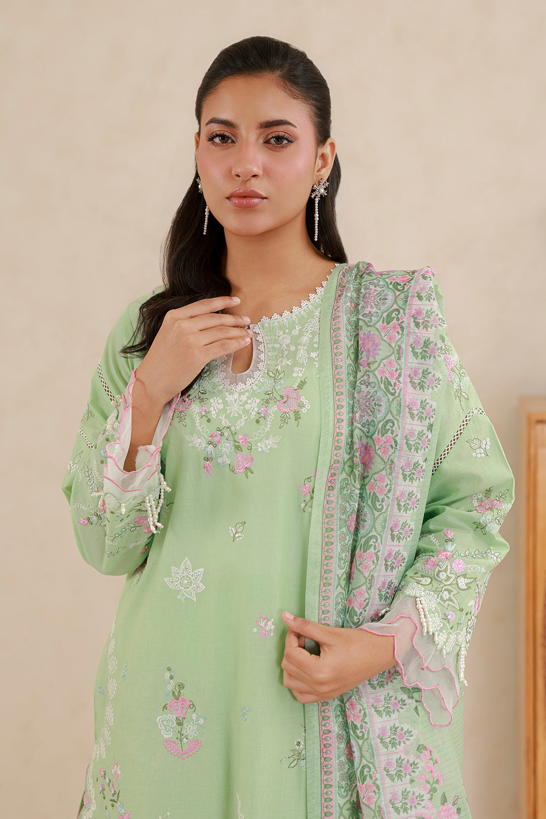 Zellbury | Signature 3 Pc Embroidered Lawn | 0585