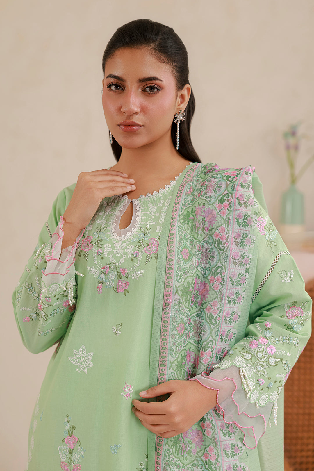 Zellbury | Signature 3 Pc Embroidered Lawn | 0585