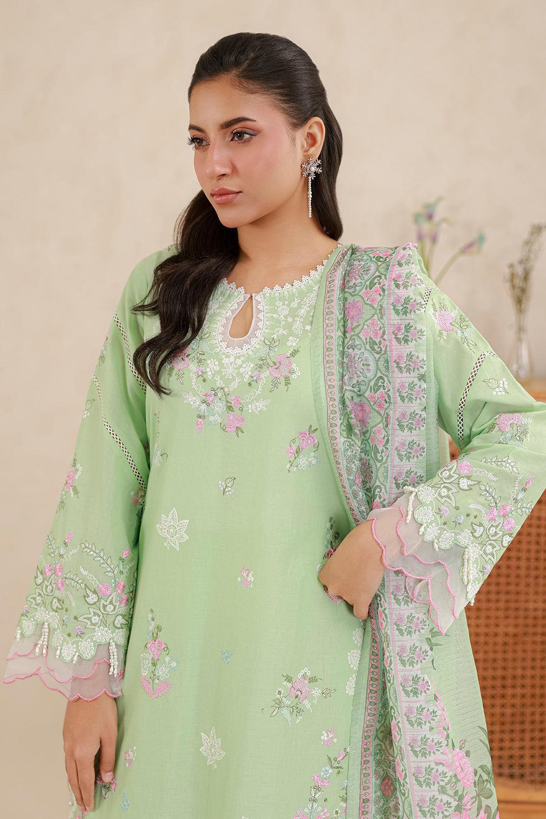 Zellbury | Signature 3 Pc Embroidered Lawn | 0585