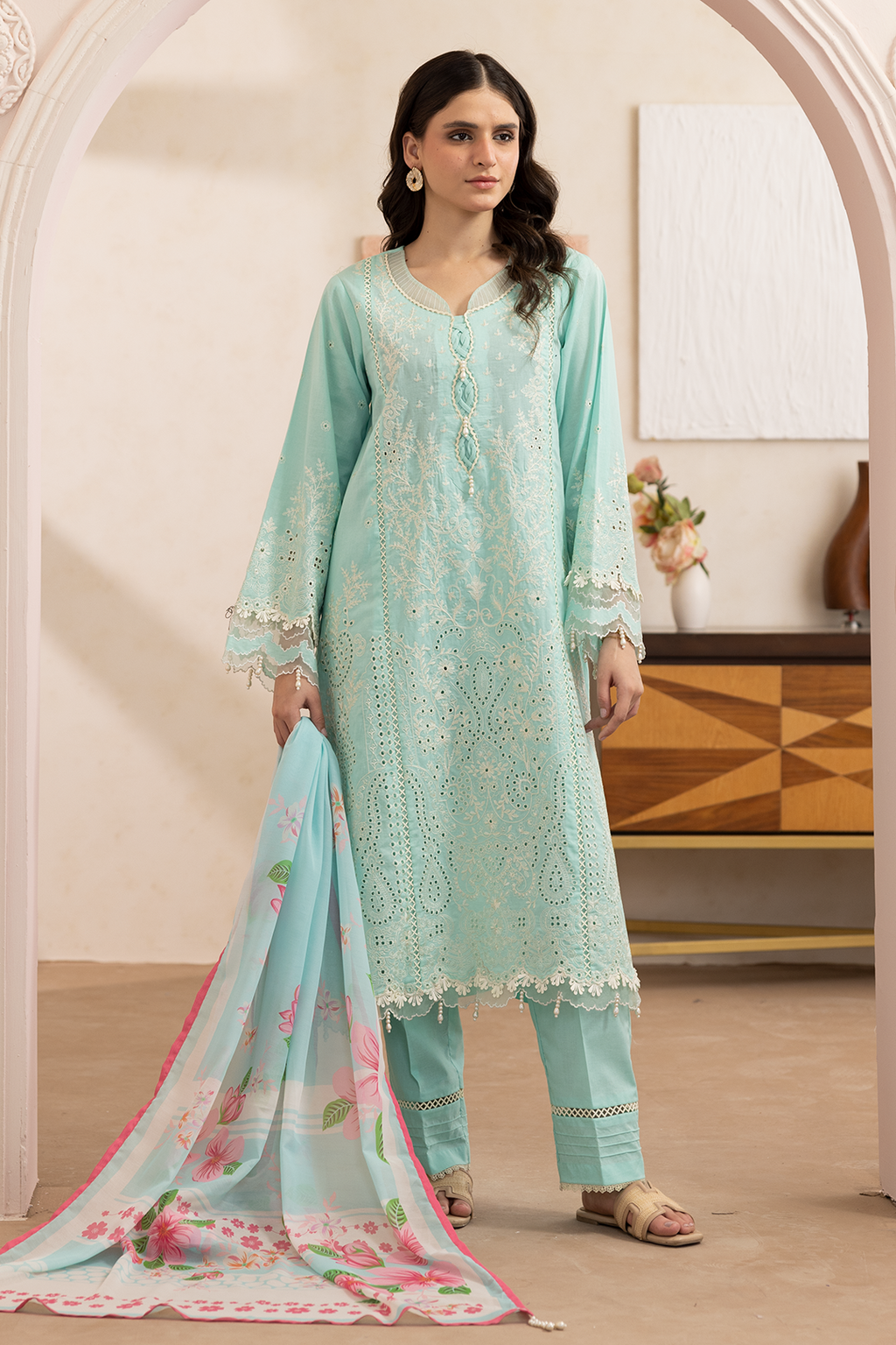 Zellbury | Signature 3 Pc Embroidered Lawn | 0651