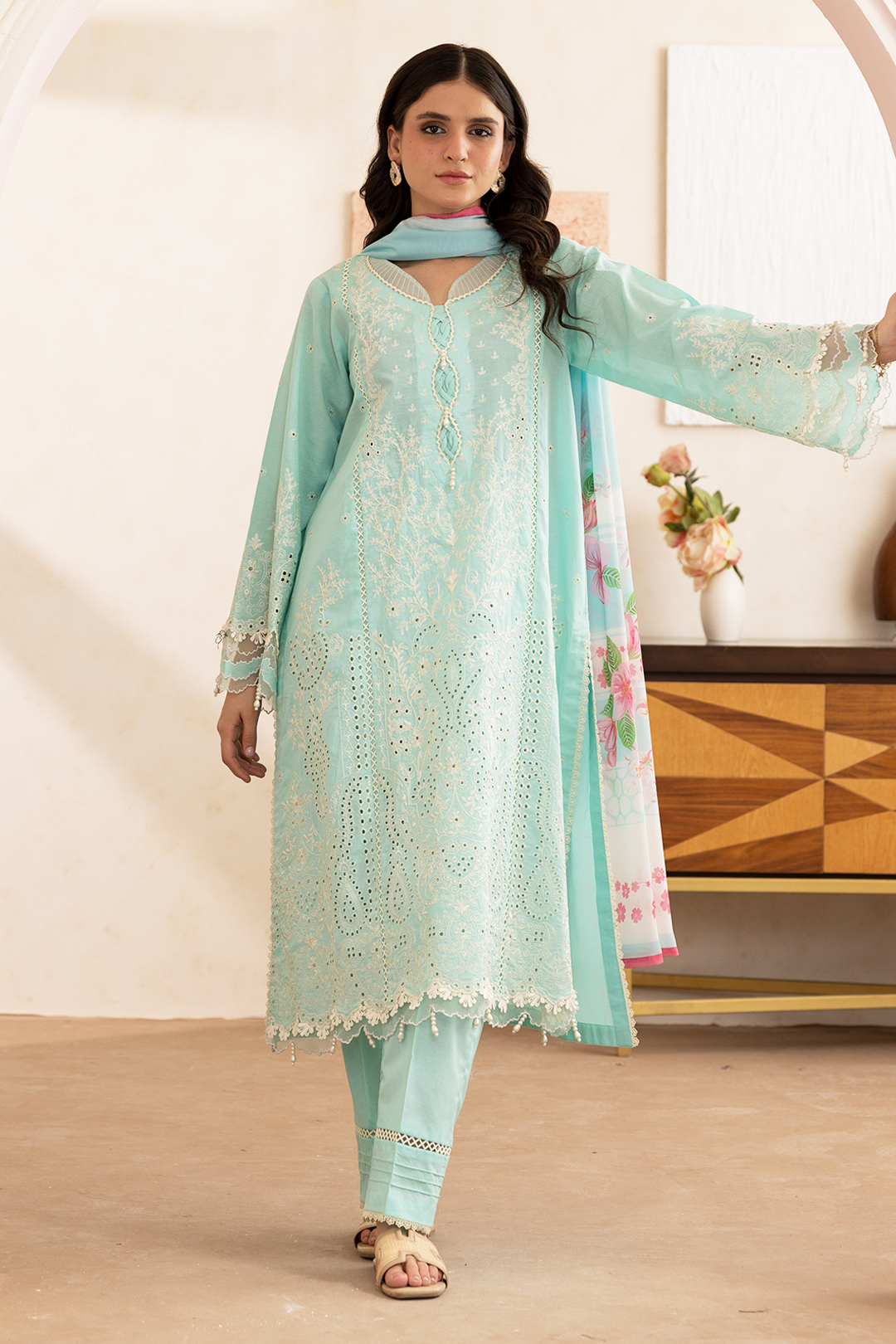 Zellbury | Signature 3 Pc Embroidered Lawn | 0651
