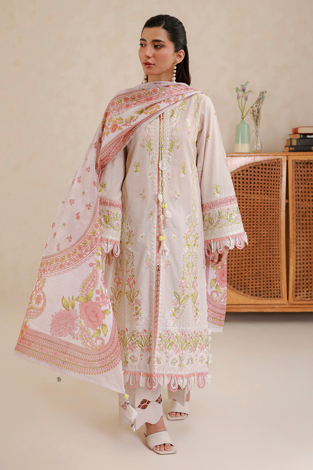 Zellbury | Signature 3 Pc Embroidered Lawn | 0659