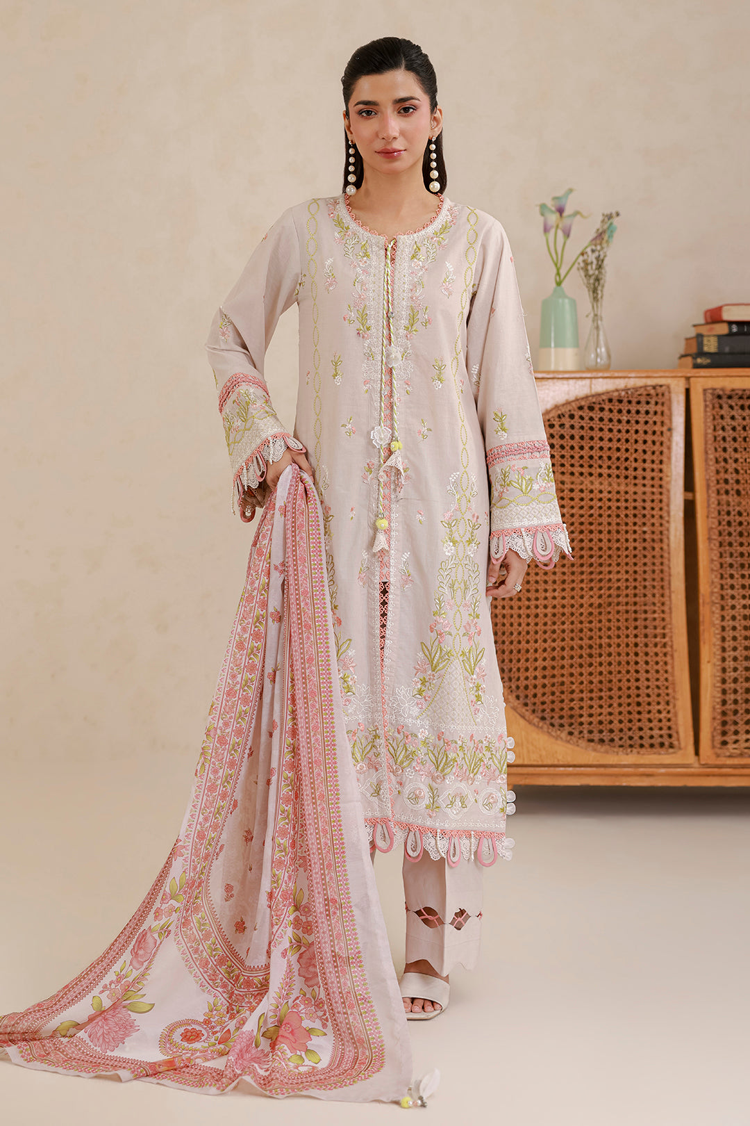Zellbury | Signature 3 Pc Embroidered Lawn | 0659